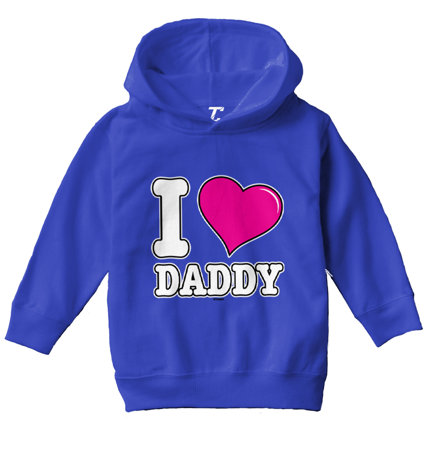 I Love Daddy - Father's Day Son Daughter Dad Toddler/Youth Hoodie - Picture 11 of 12