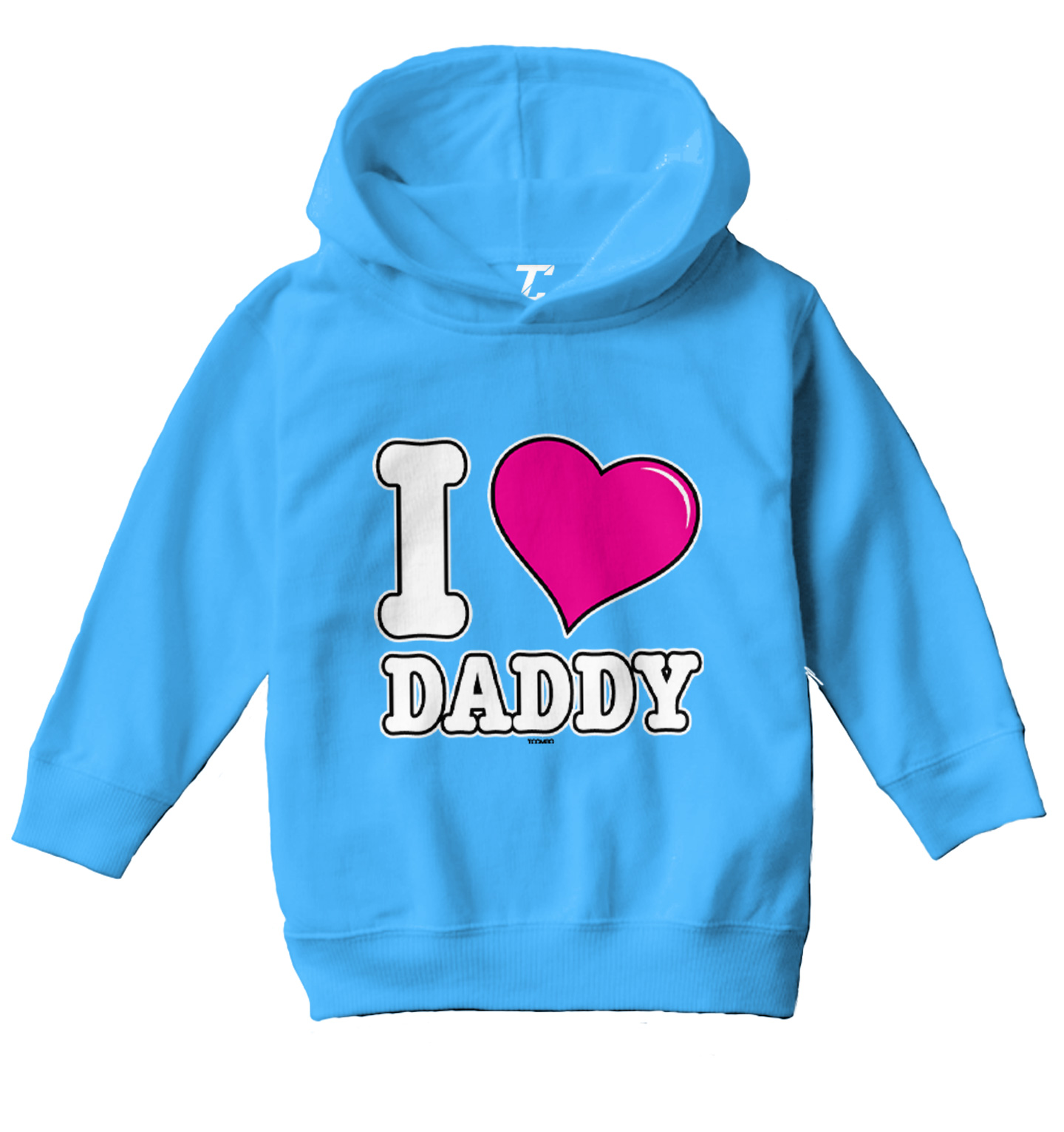 I Love Daddy - Father's Day Son Daughter Dad Toddler/Youth Hoodie - Picture 12 of 12