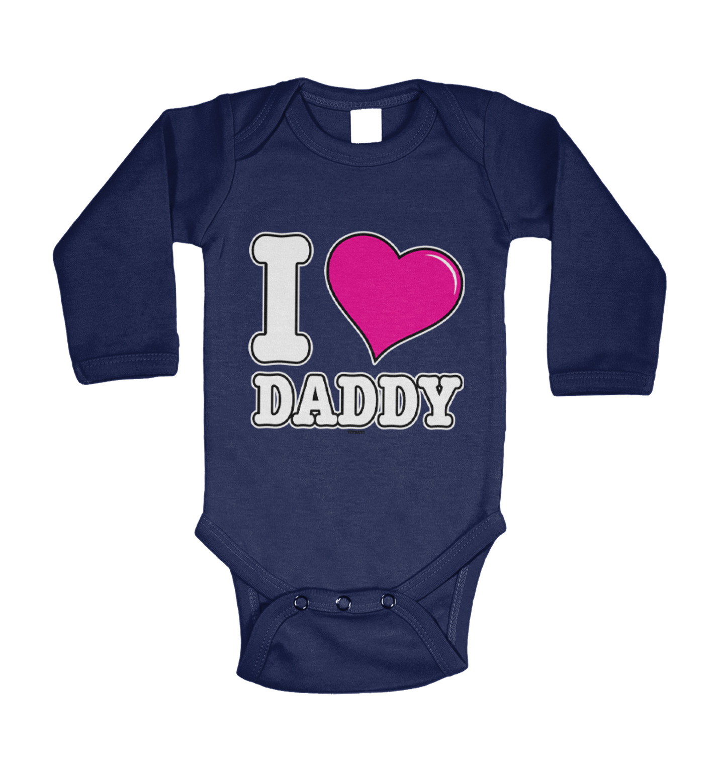 Hooked On Daddy Dad Father Papa Love Family Fam Son Daughter Romper Bodysuit 