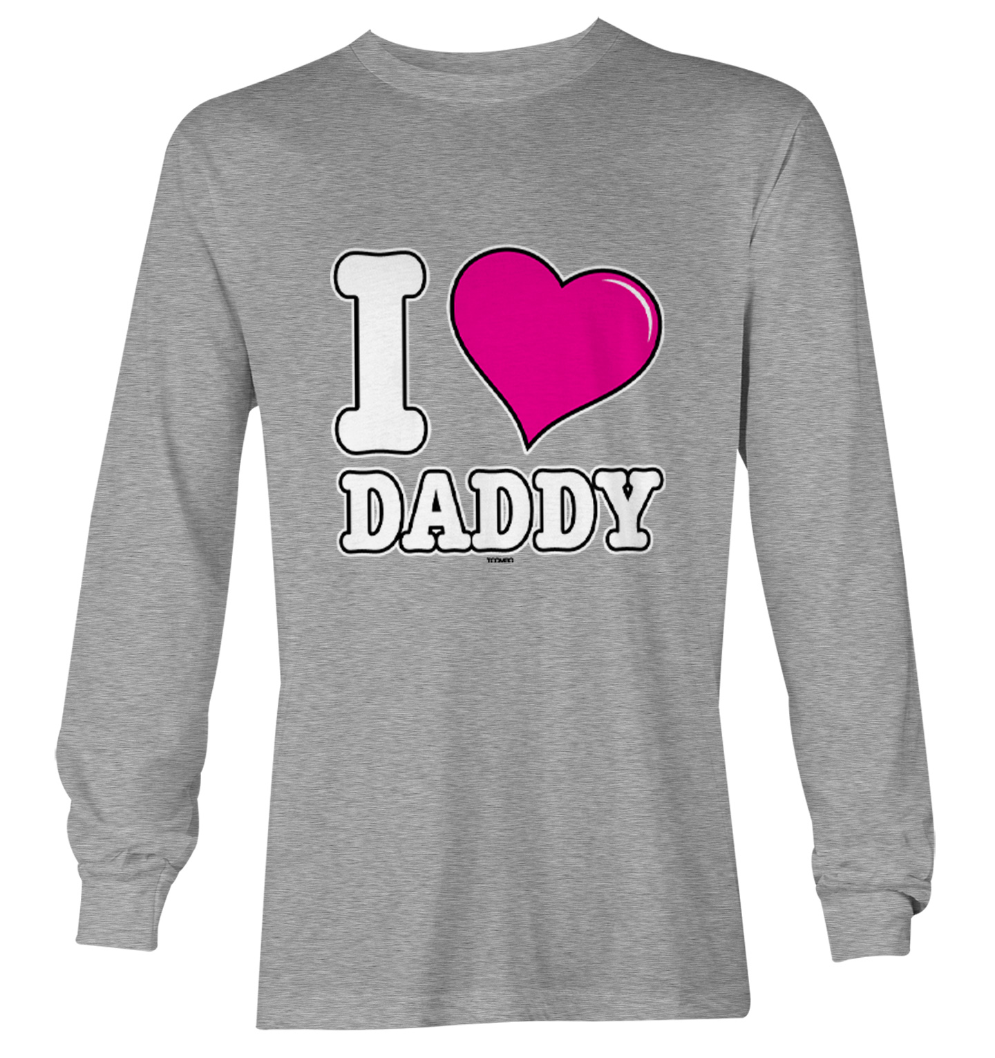 I Love Daddy - Father's Day Son Daughter Dad Youth T-Shirt - Picture 16 of 20