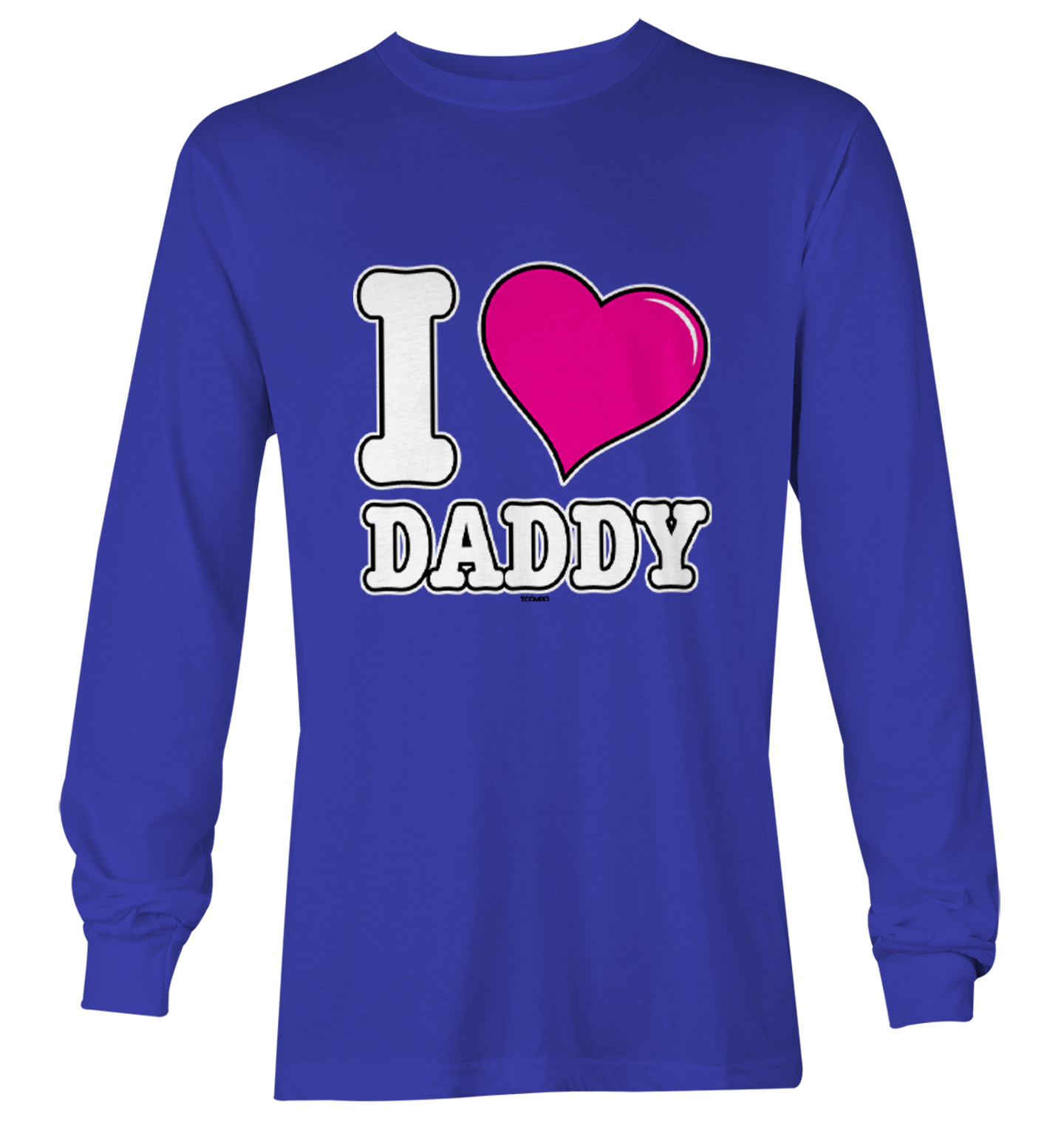 I Love Daddy - Father's Day Son Daughter Dad Youth T-Shirt - Picture 20 of 20