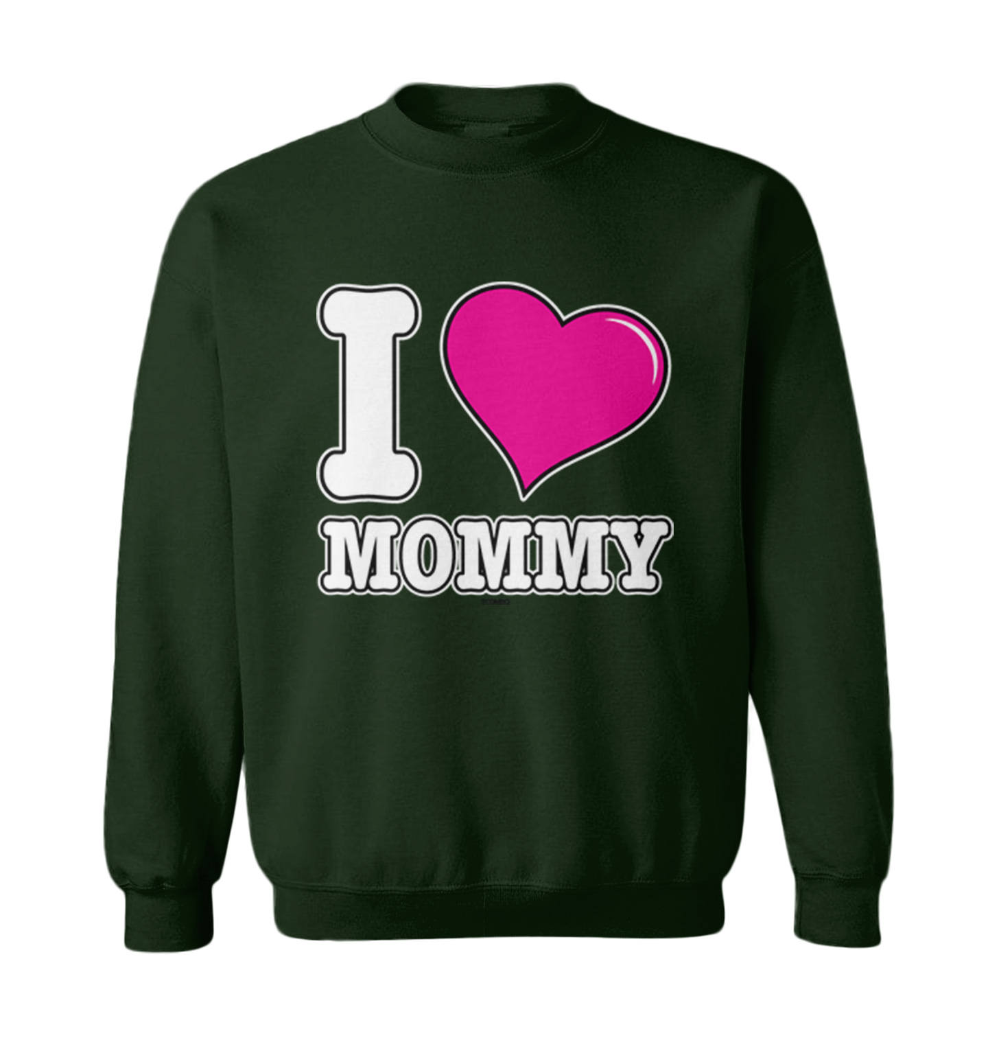 I Love Mommy - Mother's Day Mom Son Daughter Toddler Crewneck Sweater - Picture 3 of 8