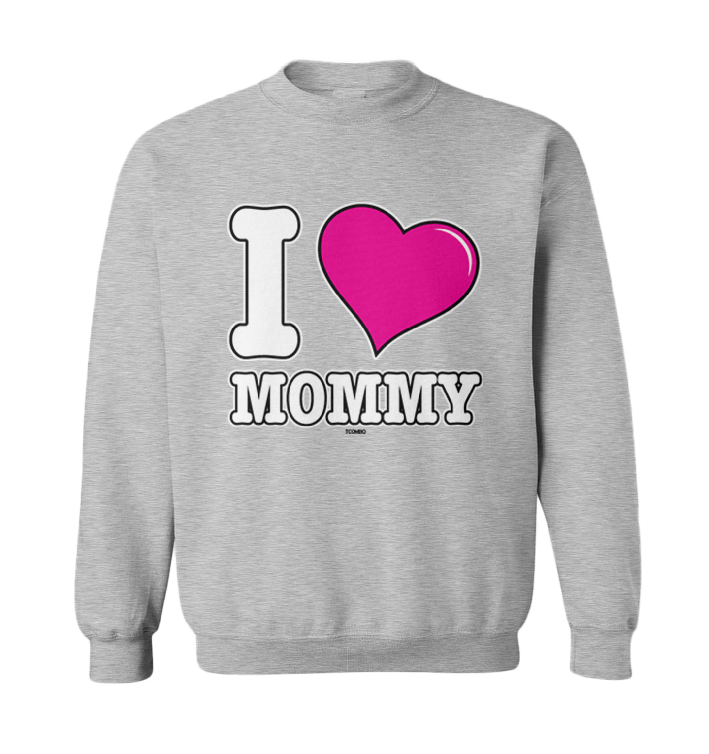 I Love Mommy - Mother's Day Mom Son Daughter Toddler Crewneck Sweater - Picture 4 of 8