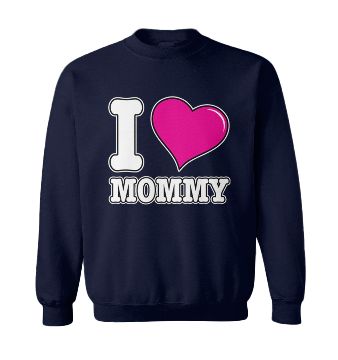 I Love Mommy - Mother's Day Mom Son Daughter Toddler Crewneck Sweater - Picture 5 of 8