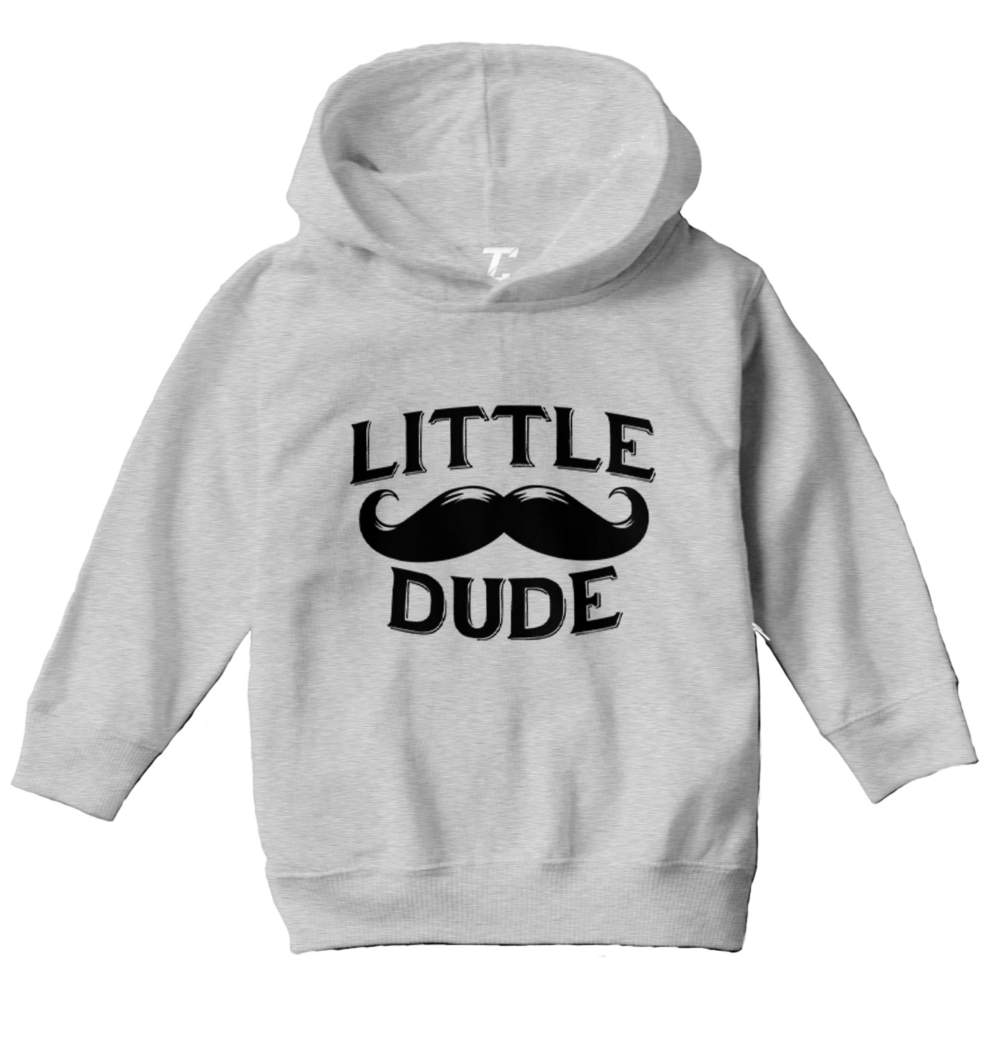 Little Dude - Mustache Funny Humor Just Like Dad Toddler/Youth Hoodie - Picture 5 of 10