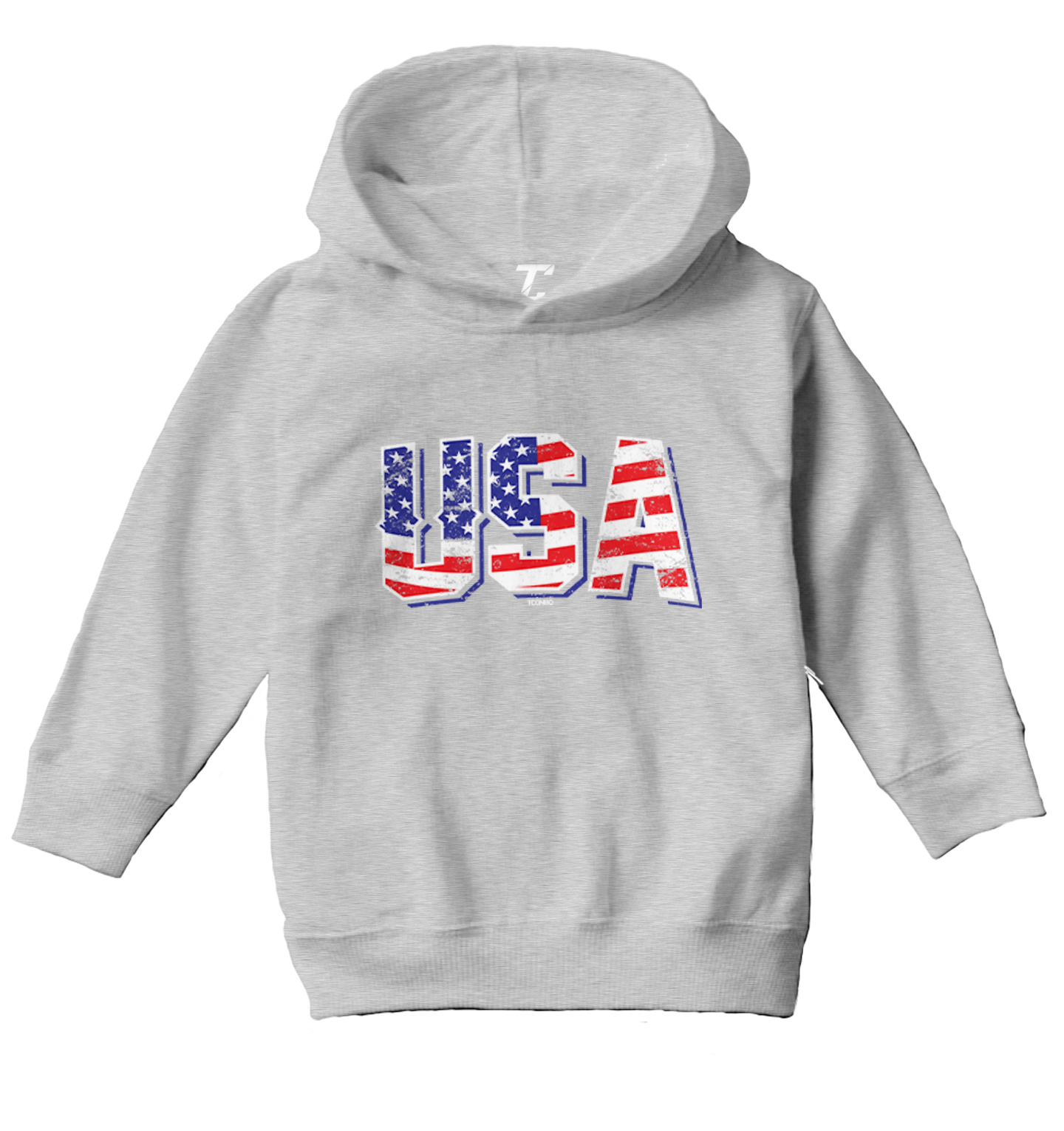 USA With Flag Inside - American Patriot 4th Of July Toddler/Youth Hoodie - Picture 6 of 12