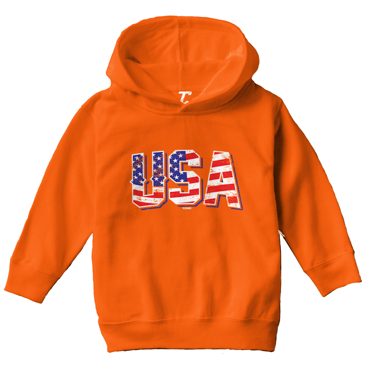 USA With Flag Inside - American Patriot 4th Of July Toddler/Youth Hoodie - Picture 8 of 12