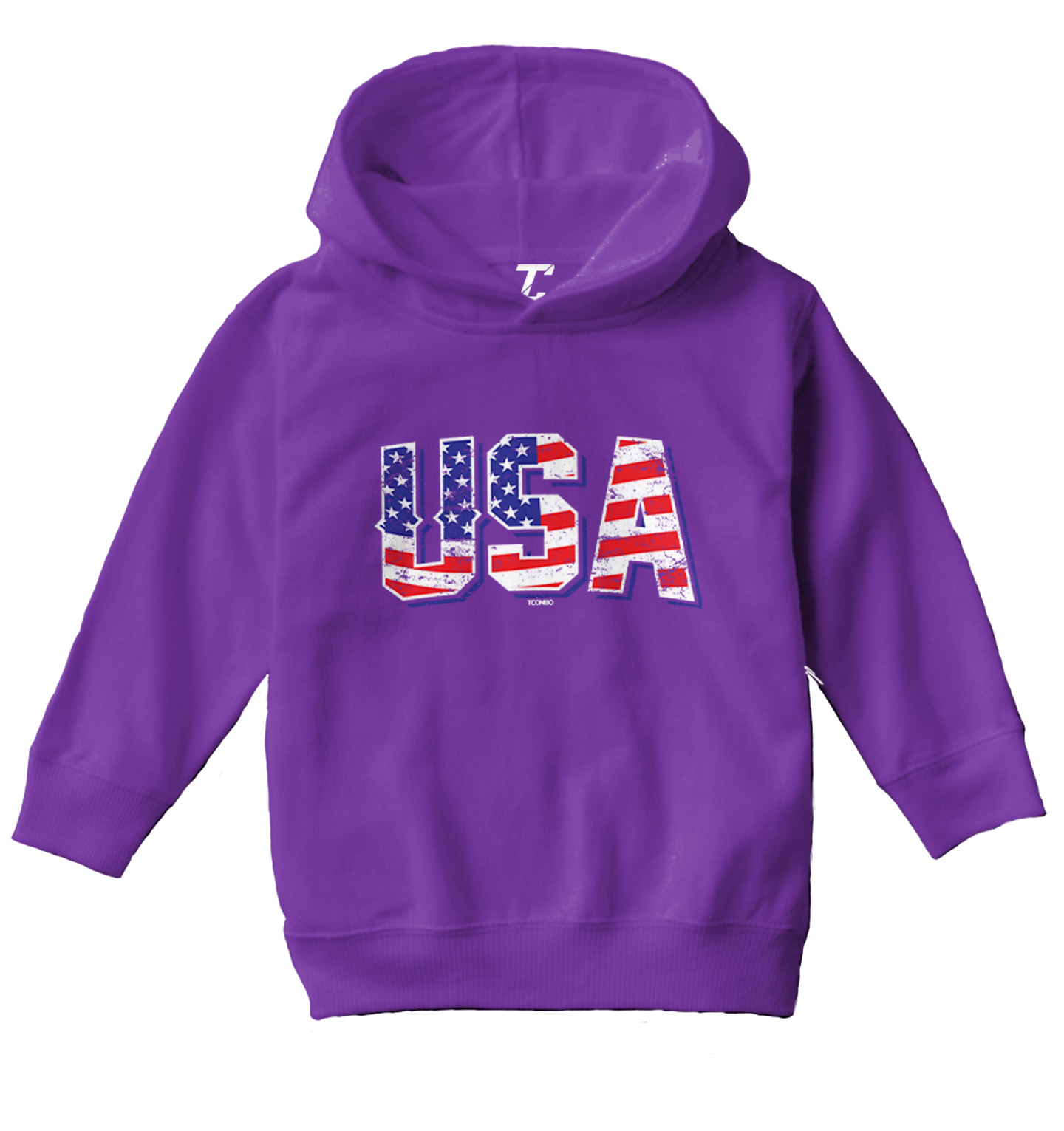 USA With Flag Inside - American Patriot 4th Of July Toddler/Youth Hoodie - Picture 9 of 12