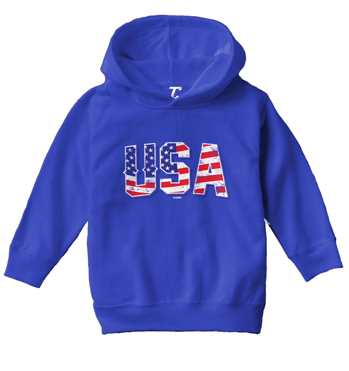 USA With Flag Inside - American Patriot 4th Of July Toddler/Youth Hoodie - Picture 11 of 12