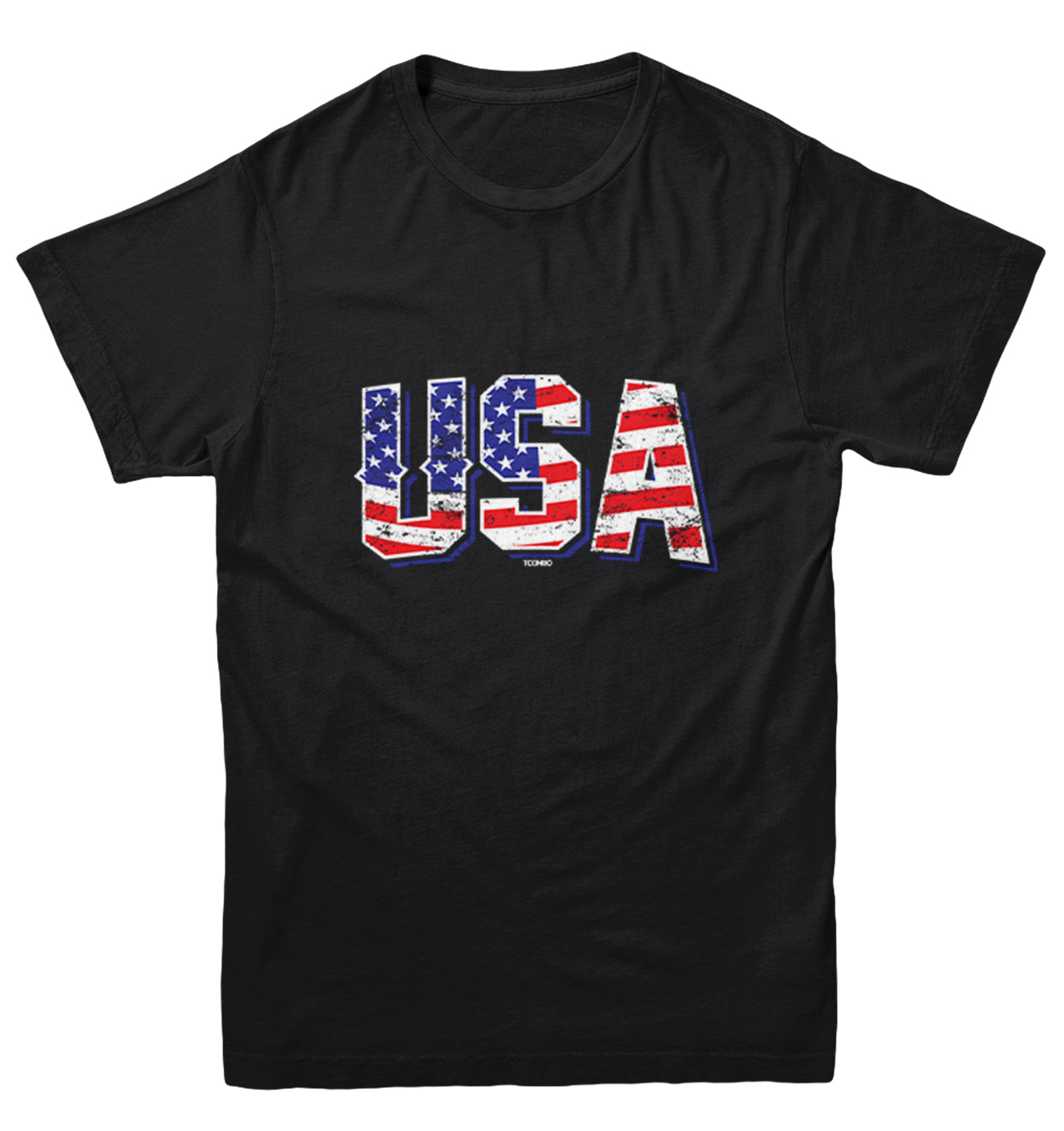 USA With Flag Inside - American Patriot 4th Of July Youth T-Shirt - Picture 2 of 20