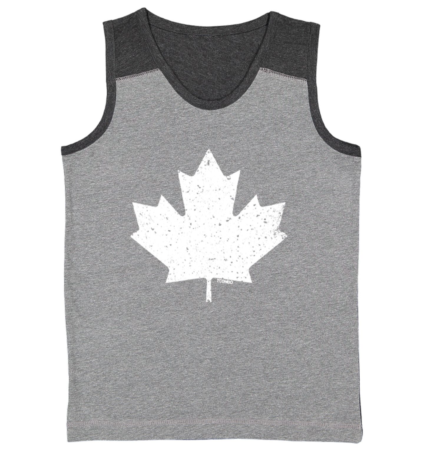 Canadian Maple Leaf - Canada Pride Country Youth Contrast Tank Top - Picture 3 of 7