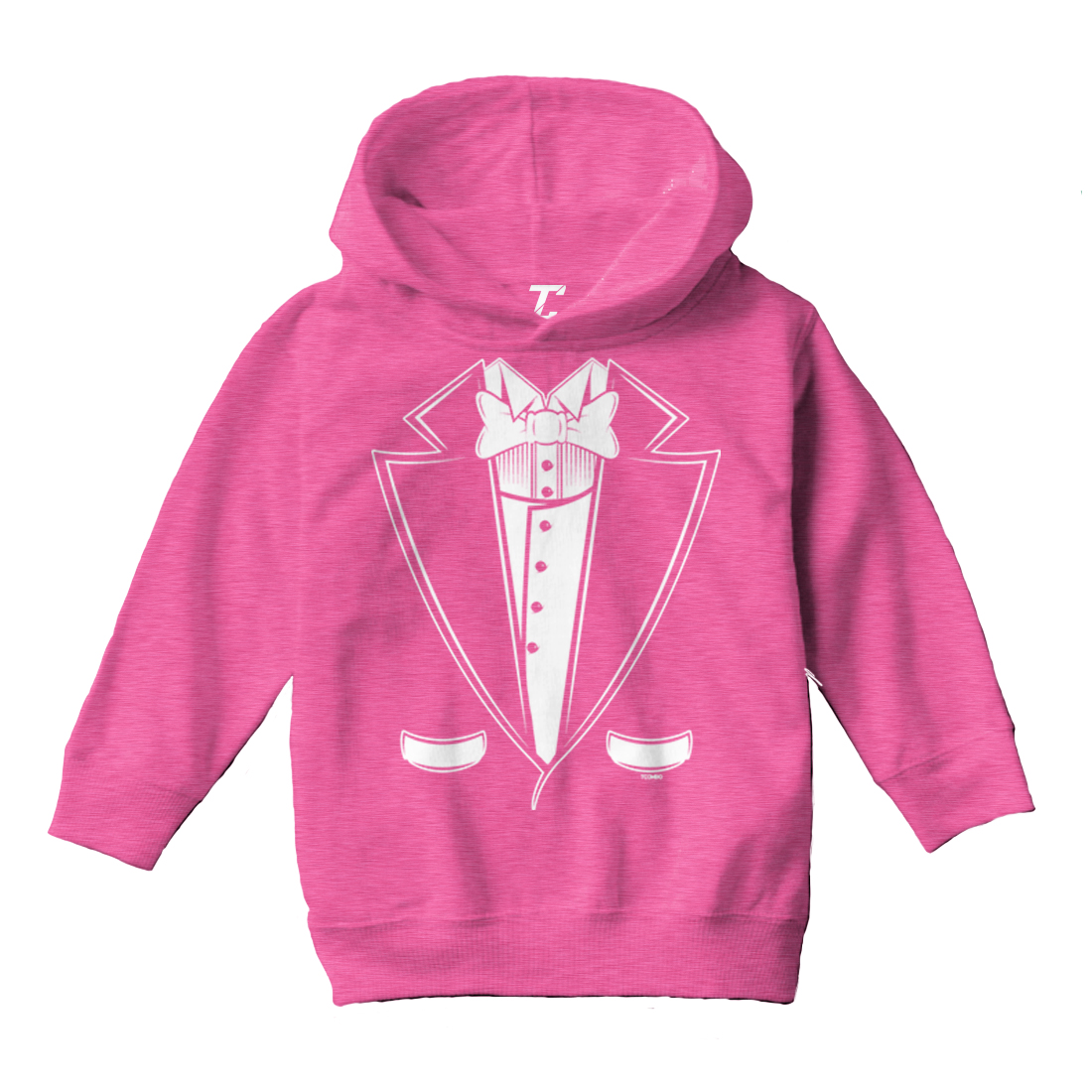 Tuxedo - Classy Fancy Funny Hilarious Wedding Party Toddler/Youth Hoodie - Picture 4 of 12