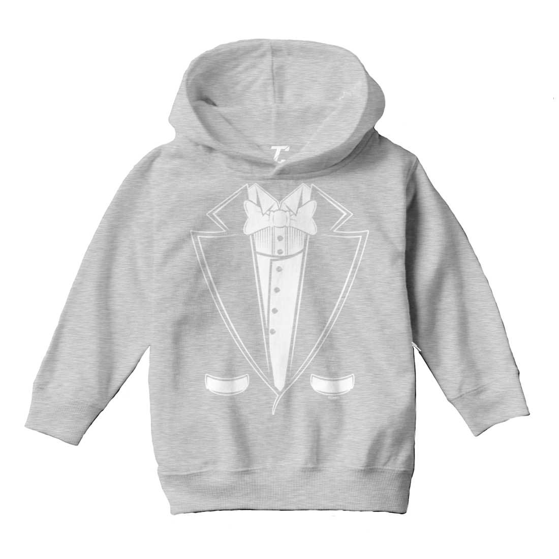 Tuxedo - Classy Fancy Funny Hilarious Wedding Party Toddler/Youth Hoodie - Picture 6 of 12
