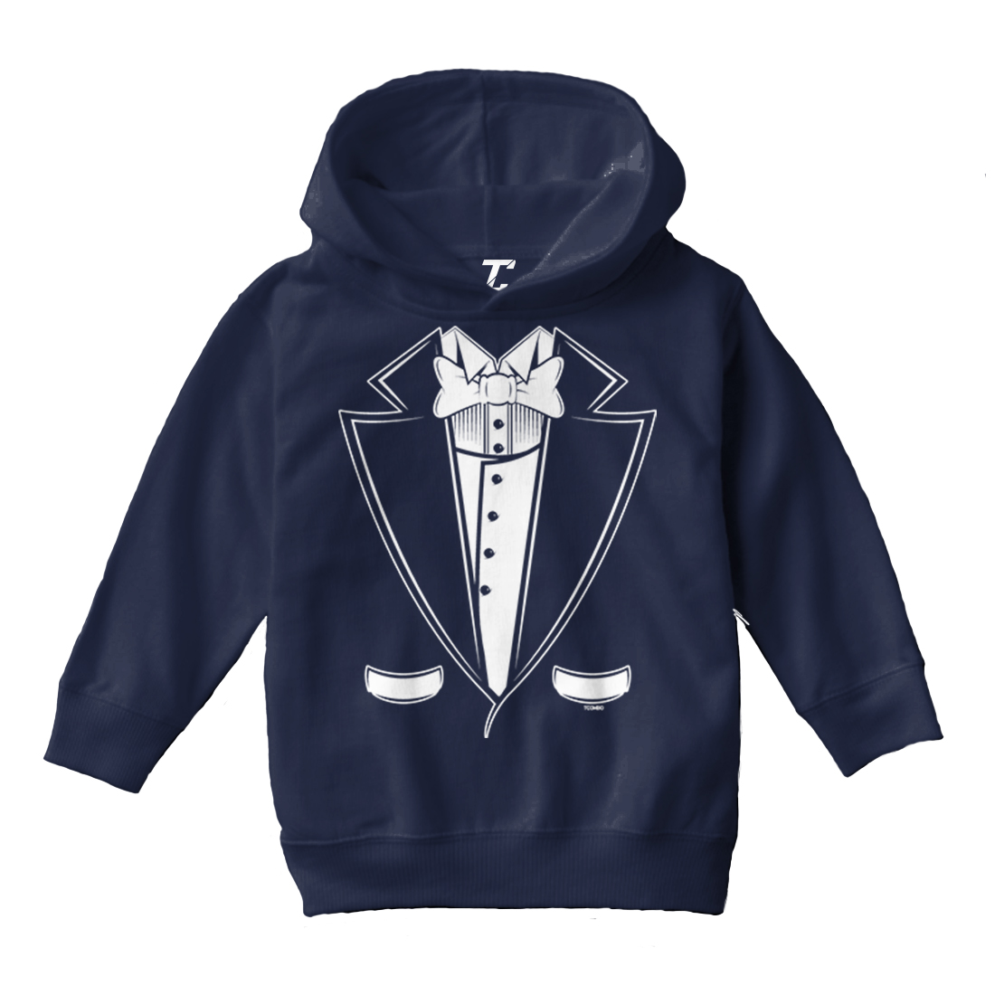 Tuxedo - Classy Fancy Funny Hilarious Wedding Party Toddler/Youth Hoodie - Picture 7 of 12