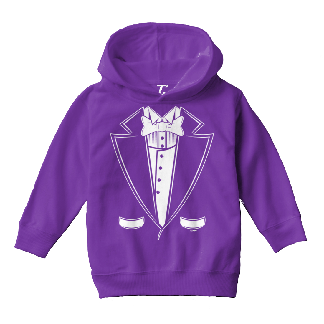 Tuxedo - Classy Fancy Funny Hilarious Wedding Party Toddler/Youth Hoodie - Picture 9 of 12