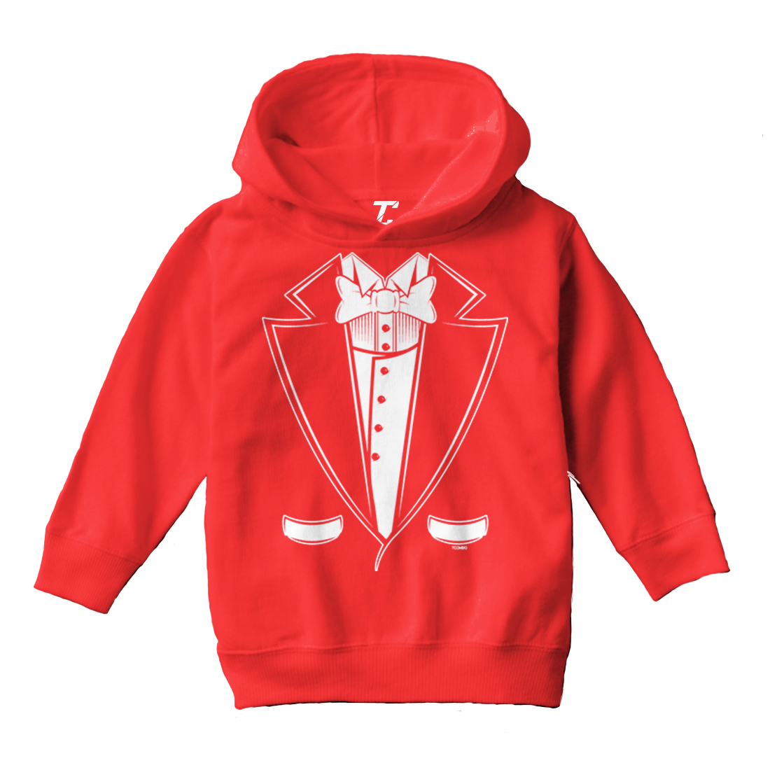Tuxedo - Classy Fancy Funny Hilarious Wedding Party Toddler/Youth Hoodie - Picture 10 of 12
