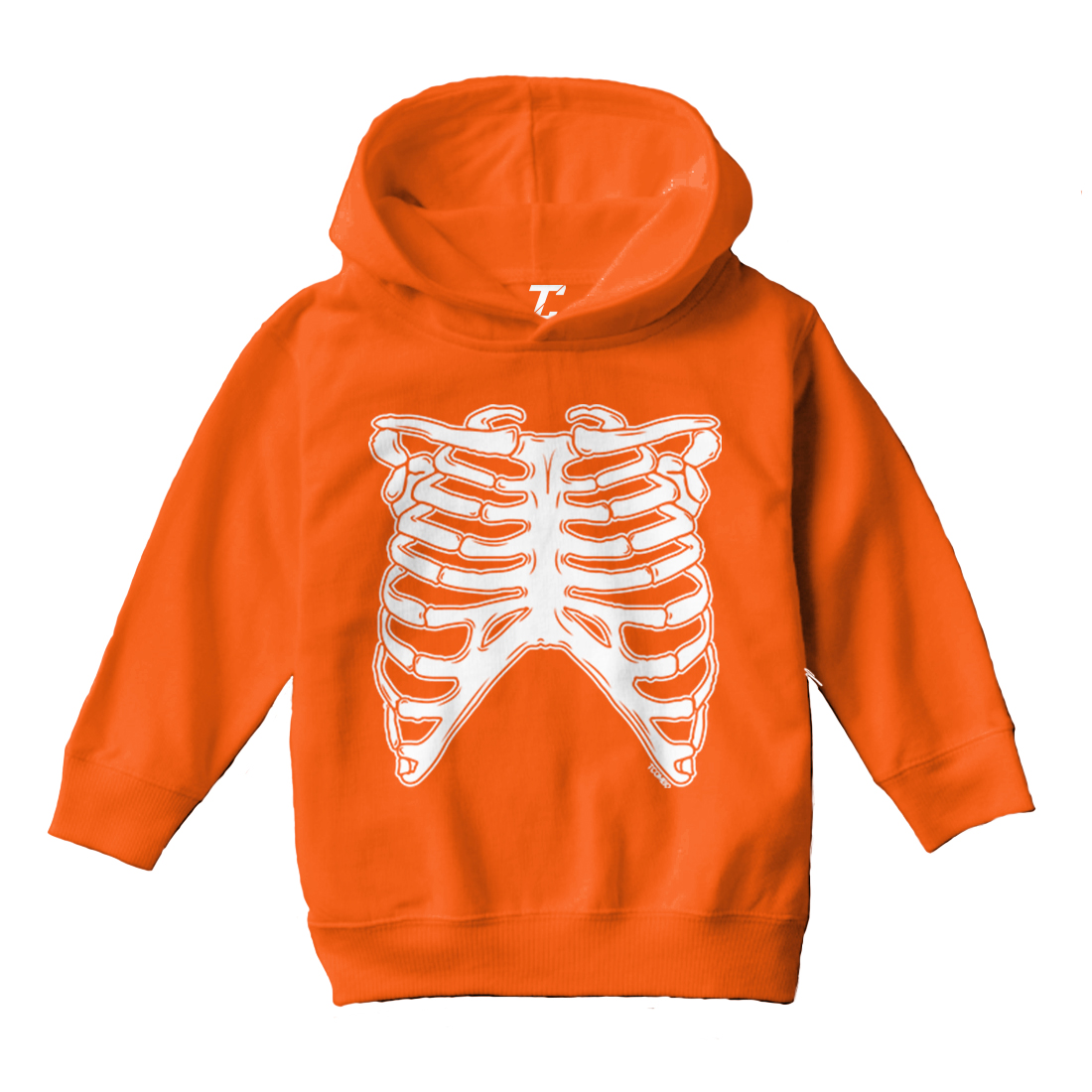 Skeleton Ribcage - Halloween Outfit Costume Scary Toddler/Youth Hoodie - Picture 8 of 12