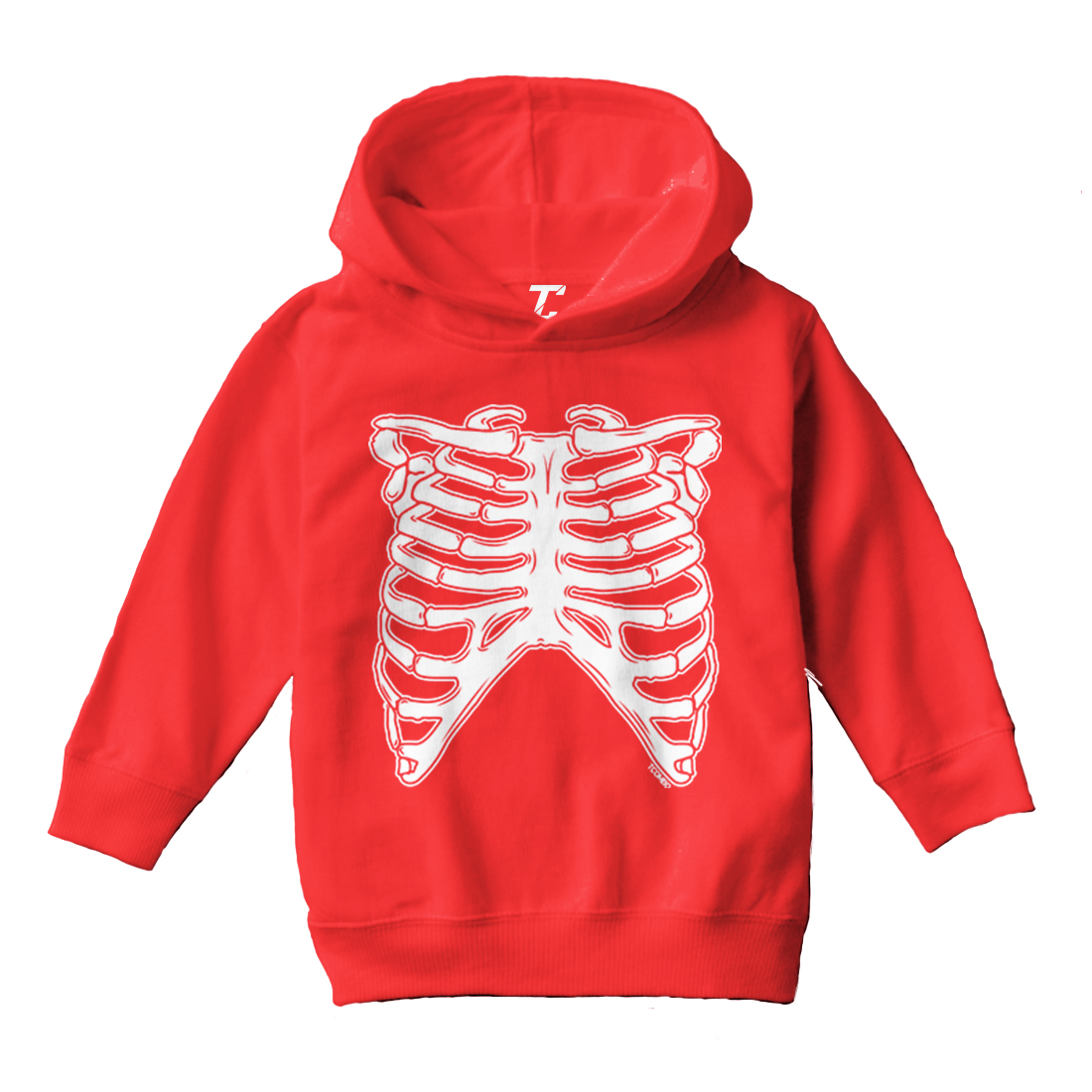 Skeleton Ribcage - Halloween Outfit Costume Scary Toddler/Youth Hoodie - Picture 10 of 12