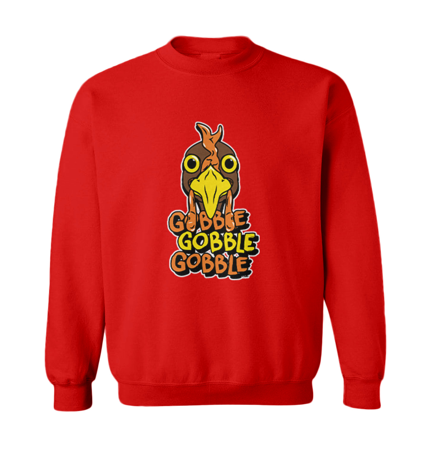 Gobble Gobble Gobble - Thanksgiving Turkey Holiday Toddler Crewneck Sweater - Picture 7 of 8