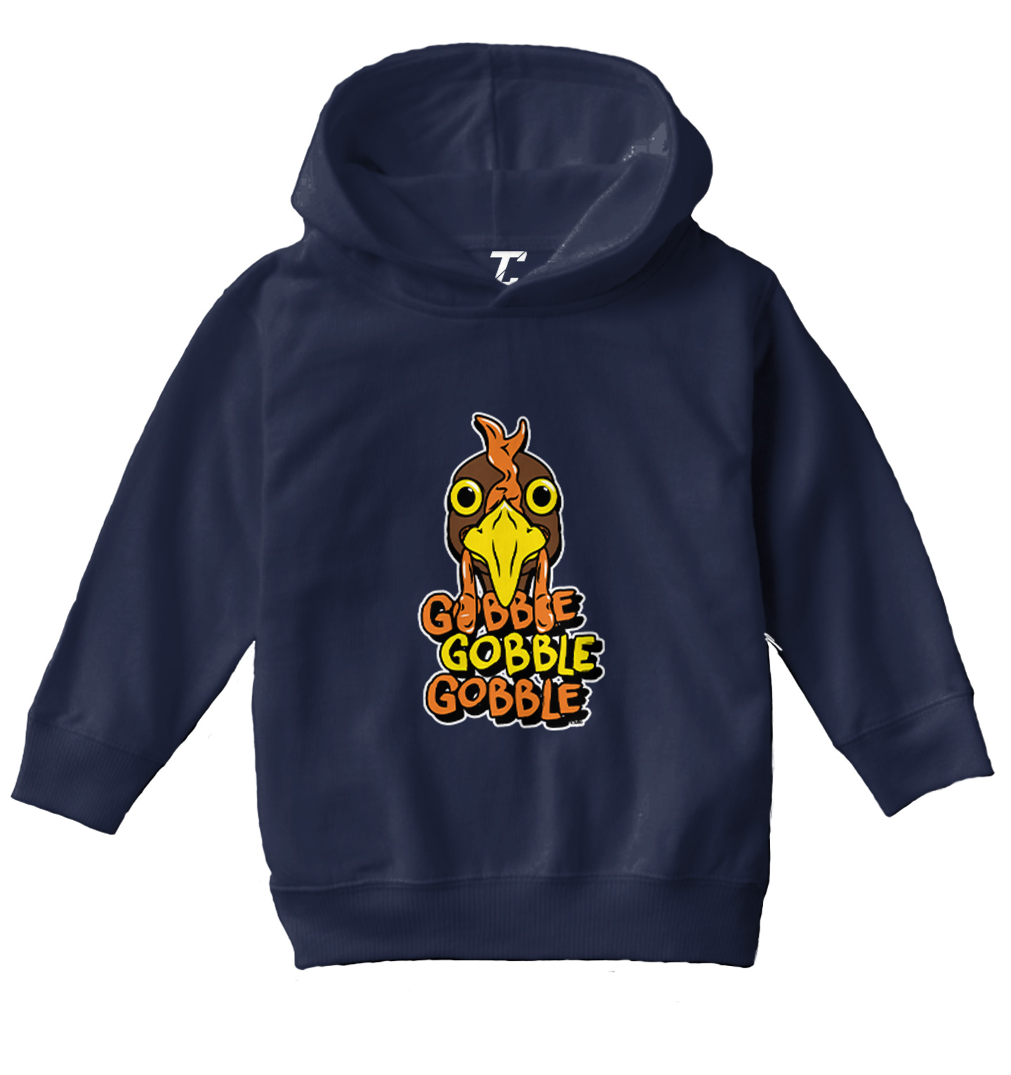 Gobble Gobble Gobble - Thanksgiving Turkey Holiday Toddler/Youth Hoodie - Picture 7 of 12
