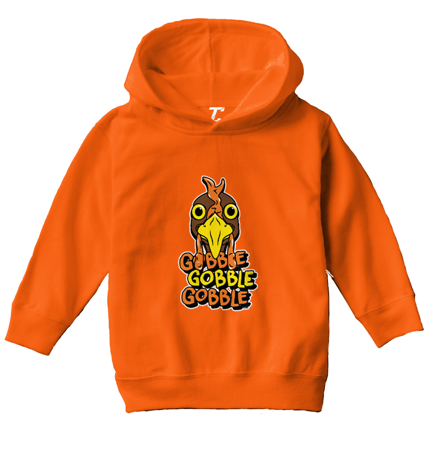 Gobble Gobble Gobble - Thanksgiving Turkey Holiday Toddler/Youth Hoodie - Picture 8 of 12