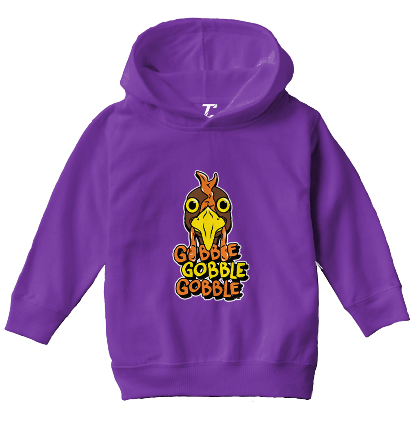 Gobble Gobble Gobble - Thanksgiving Turkey Holiday Toddler/Youth Hoodie - Picture 9 of 12