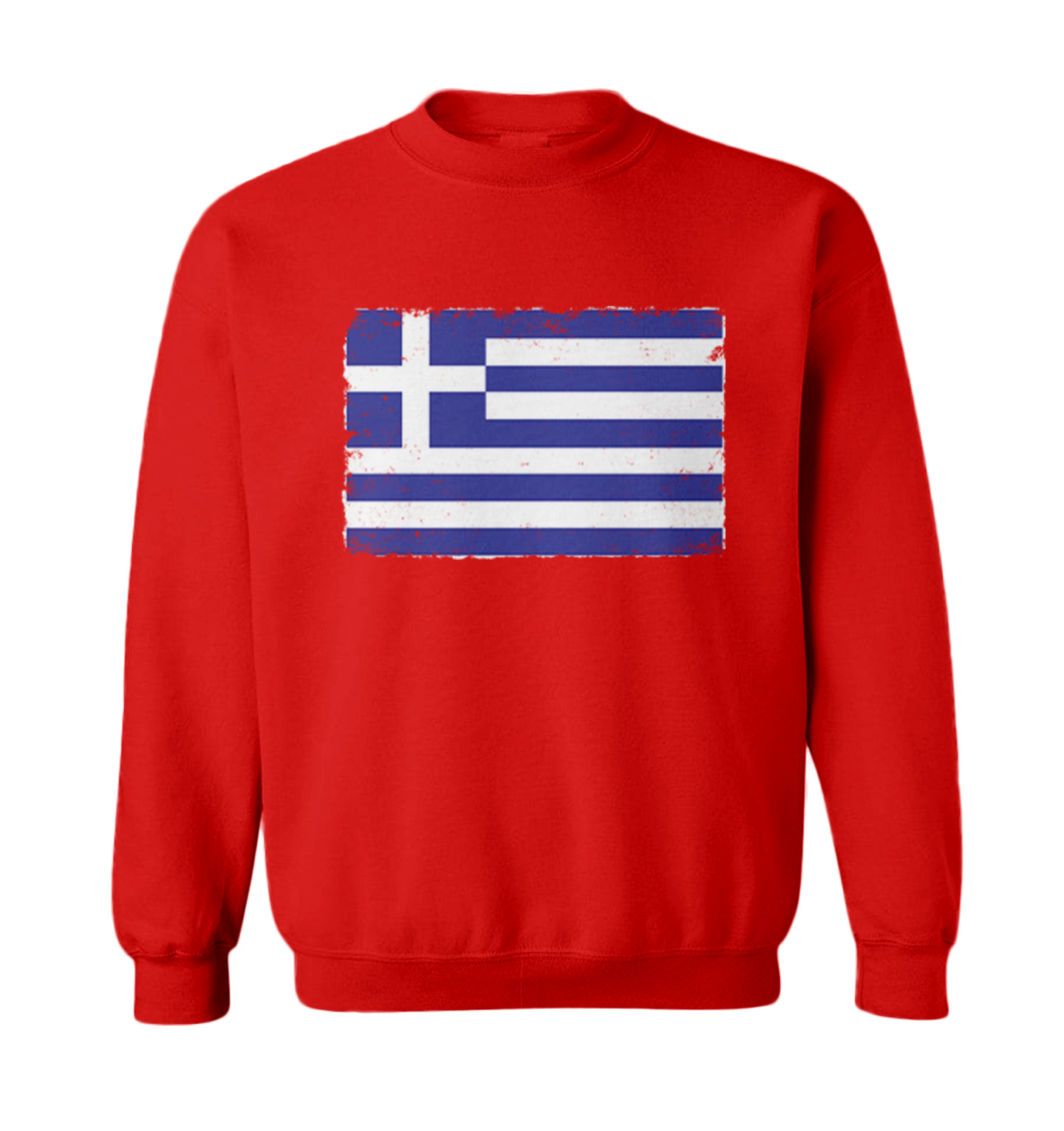 Distressed Greece Flag - Greek Pride Country Proud Toddler Crewneck Sweater - Picture 7 of 8