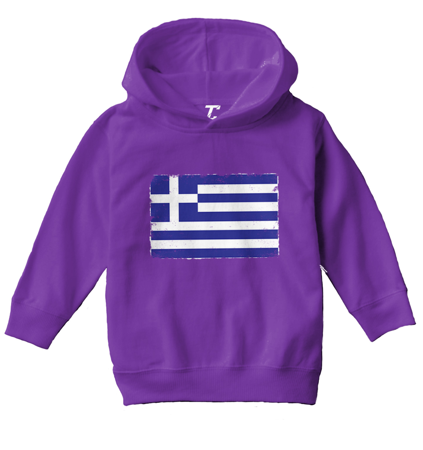 Distressed Greece Flag - Greek Pride Country Proud Toddler/Youth Hoodie - Picture 9 of 12