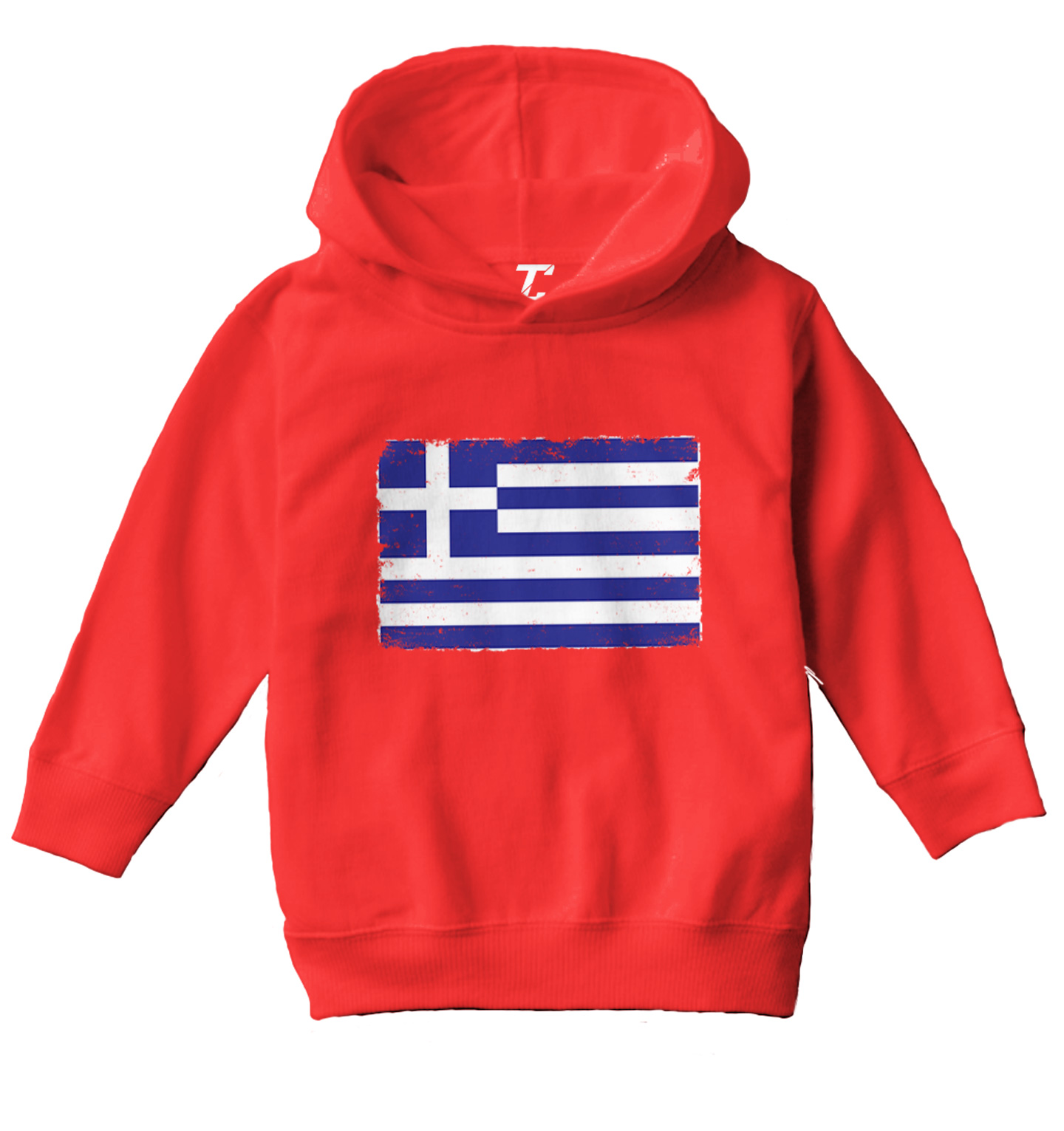 Distressed Greece Flag - Greek Pride Country Proud Toddler/Youth Hoodie - Picture 10 of 12