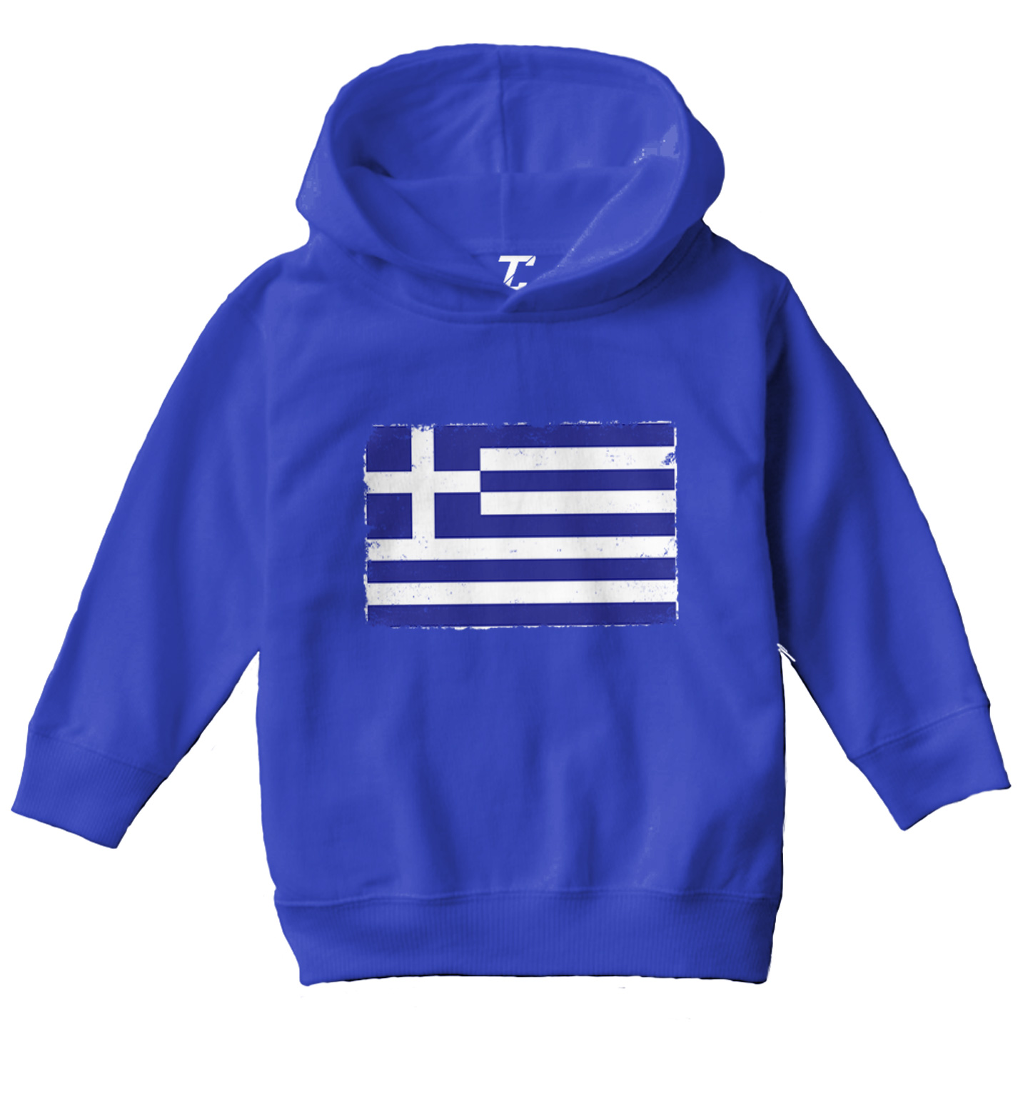 Distressed Greece Flag - Greek Pride Country Proud Toddler/Youth Hoodie - Picture 11 of 12