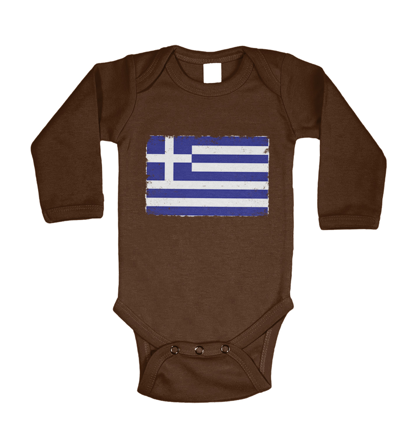 Distressed Greece Flag - Greek Pride Country Proud Bodysuit - Picture 18 of 27