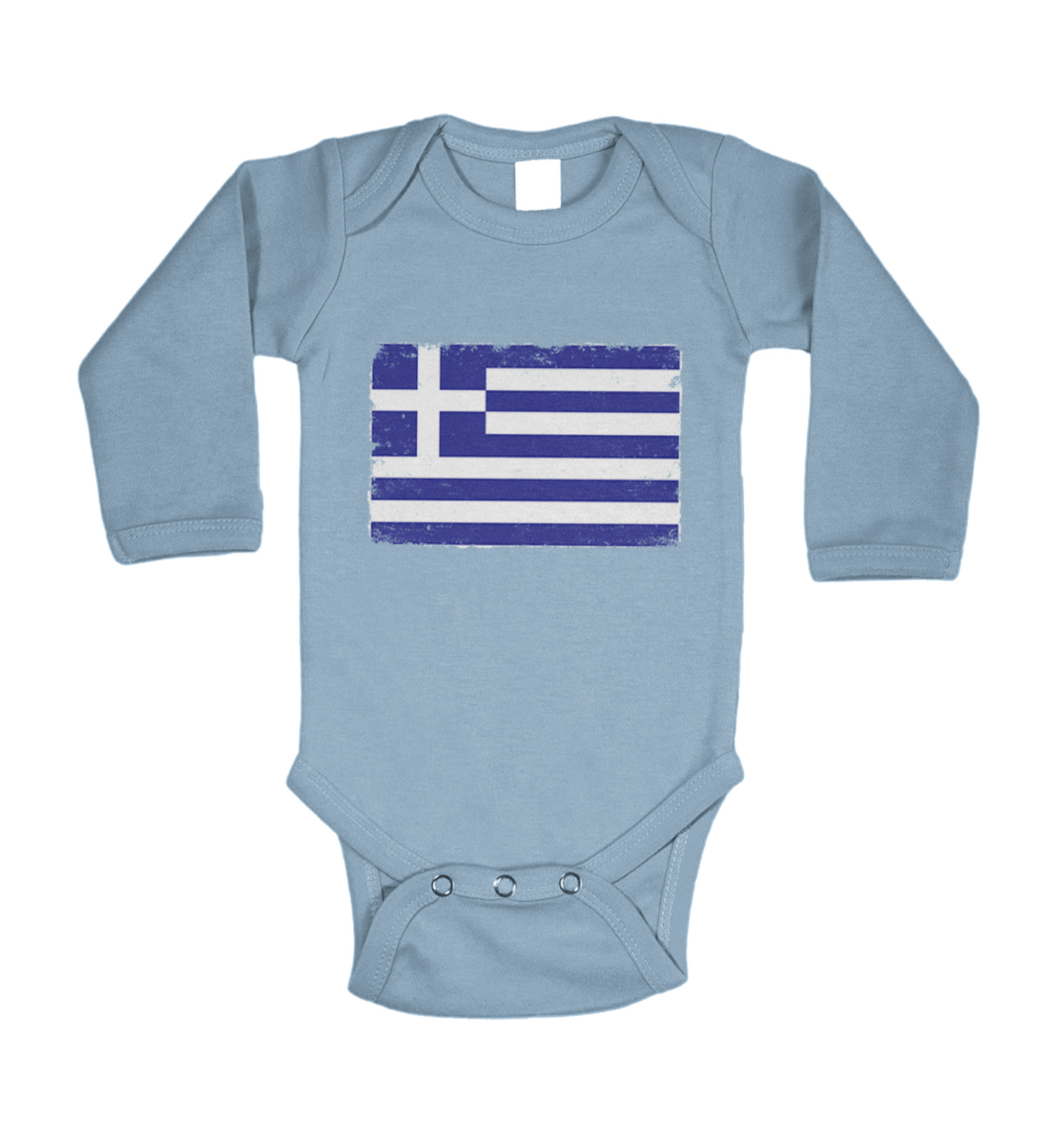 Distressed Greece Flag - Greek Pride Country Proud Bodysuit - Picture 20 of 27