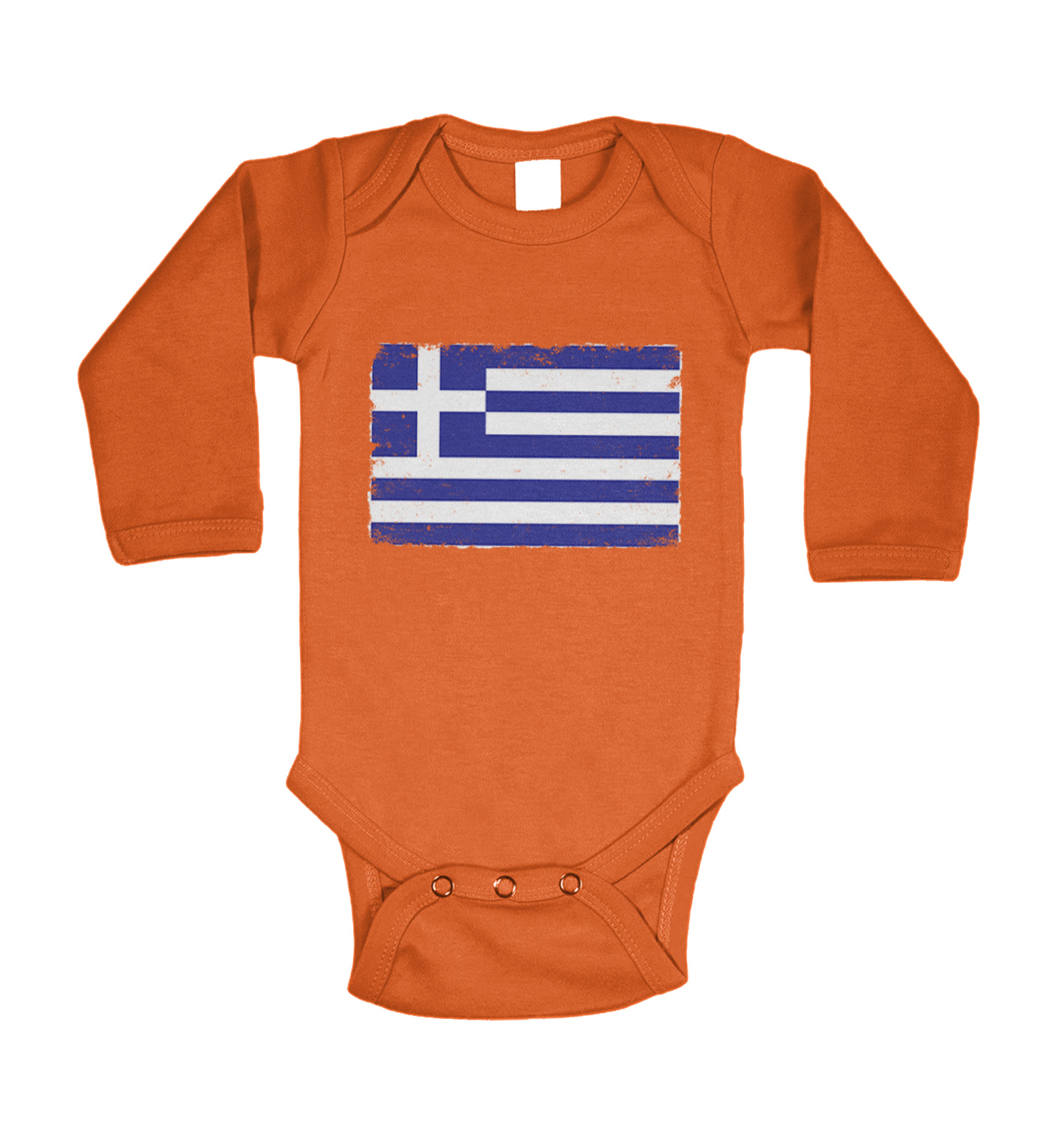 Distressed Greece Flag - Greek Pride Country Proud Bodysuit - Picture 23 of 27