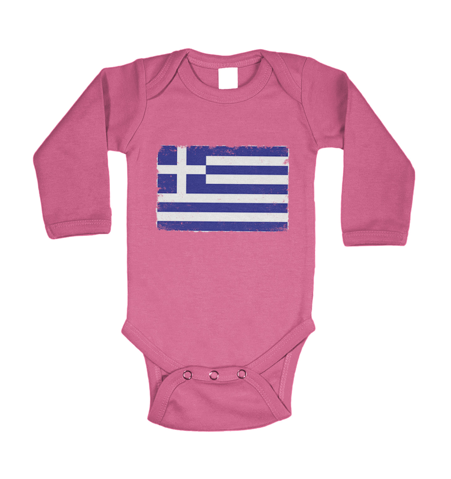 Distressed Greece Flag - Greek Pride Country Proud Bodysuit - Picture 24 of 27