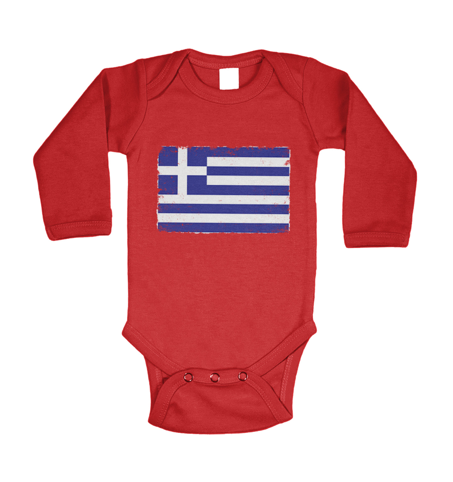 Distressed Greece Flag - Greek Pride Country Proud Bodysuit - Picture 25 of 27