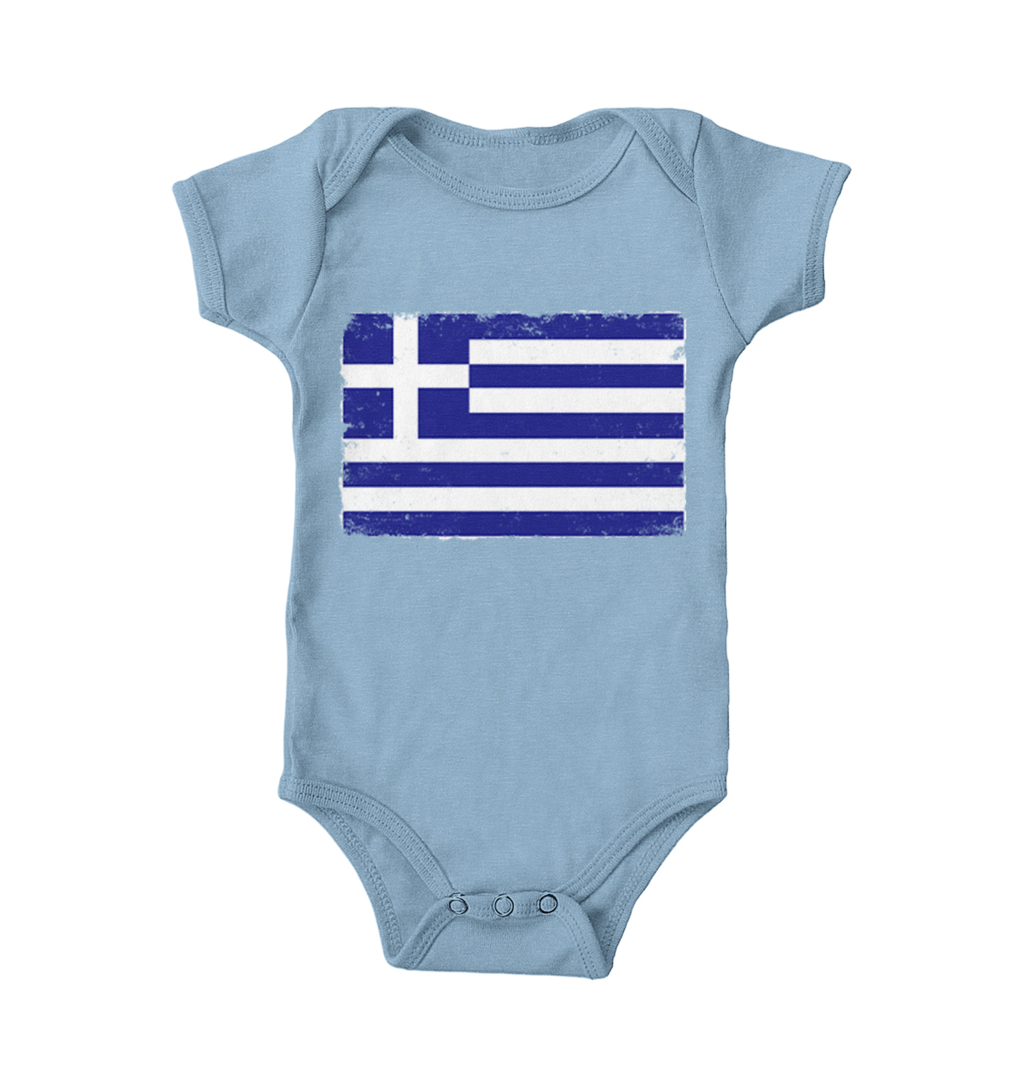 Distressed Greece Flag - Greek Pride Country Proud Bodysuit - Picture 6 of 27