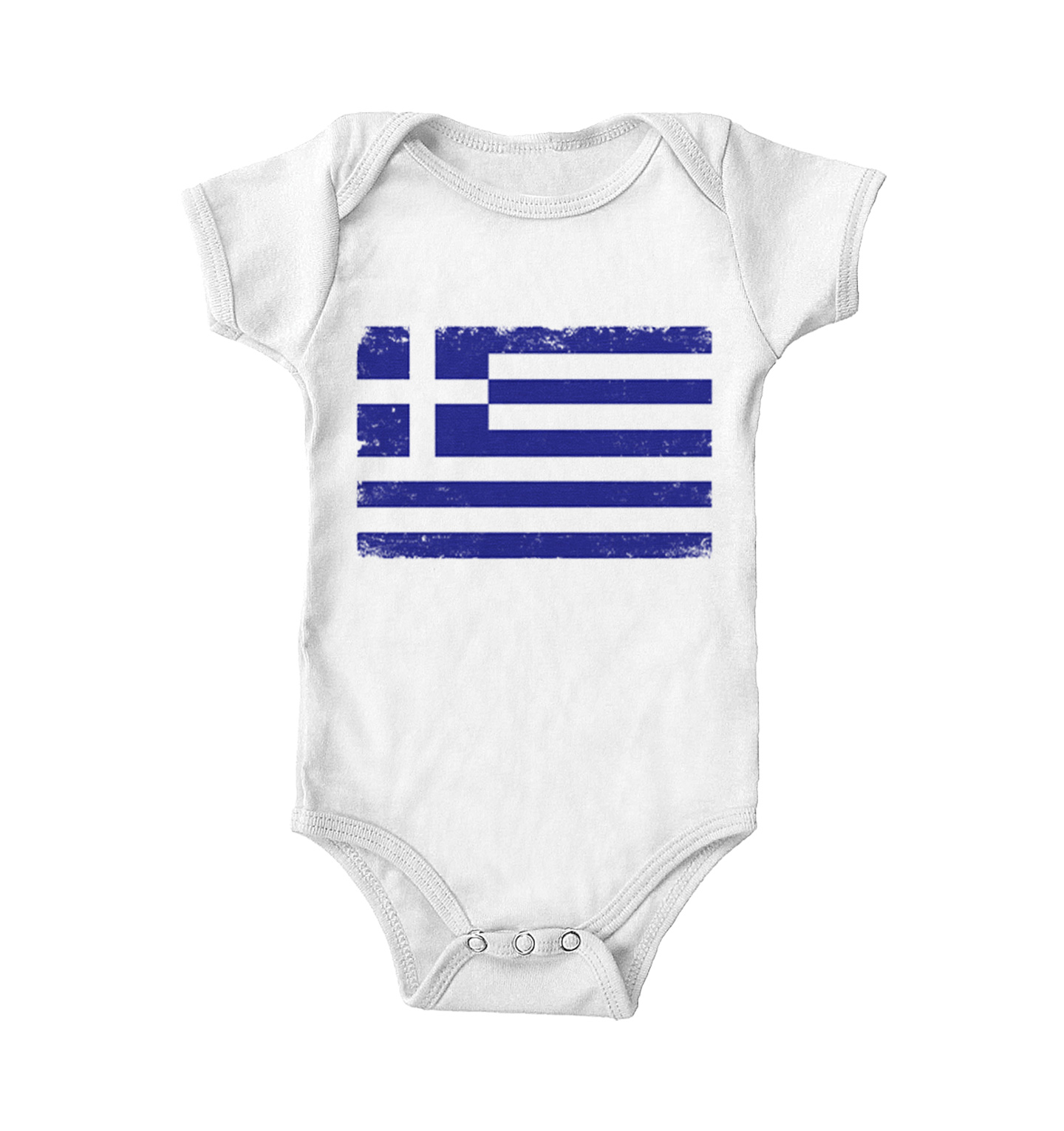 Distressed Greece Flag - Greek Pride Country Proud Bodysuit - Picture 16 of 27