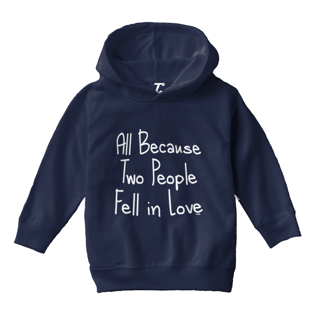 All Because Two People Fell In Love - Mom Dad Marriage Toddler/Youth Hoodie - Picture 7 of 12