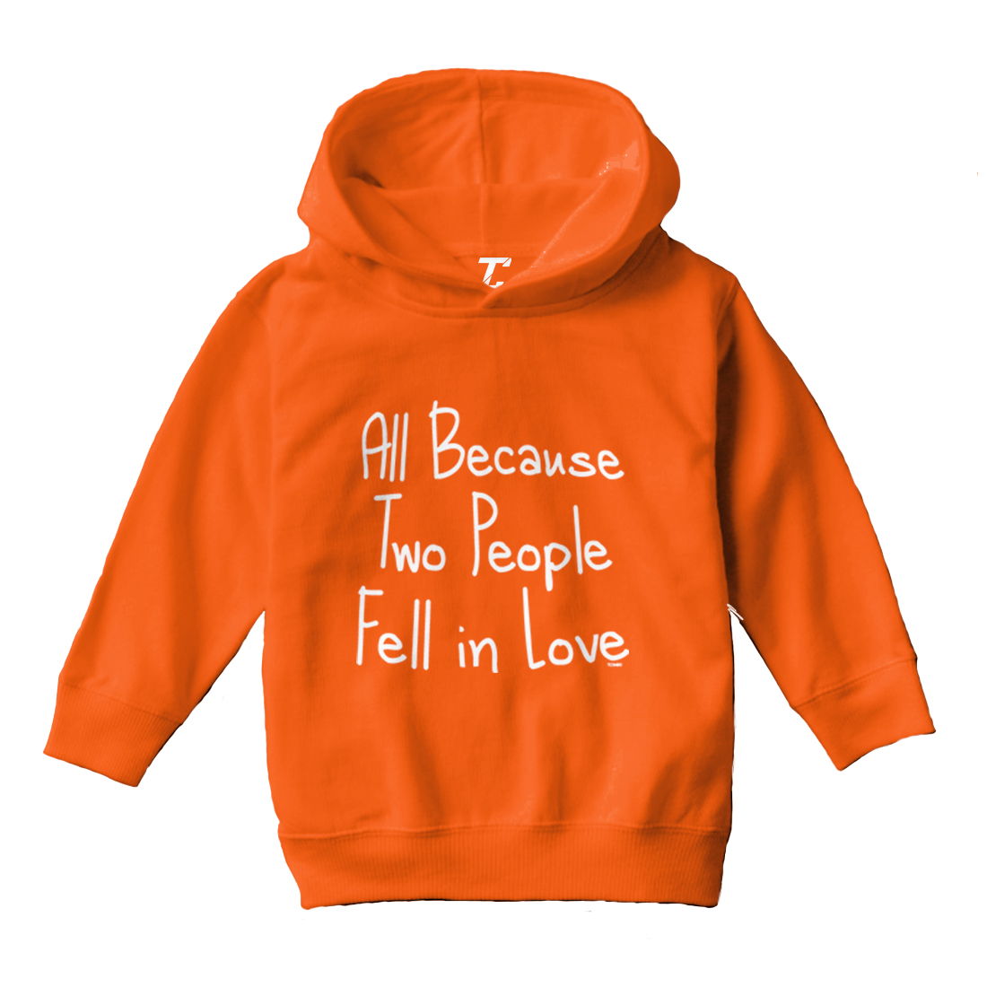 All Because Two People Fell In Love - Mom Dad Marriage Toddler/Youth Hoodie - Picture 8 of 12