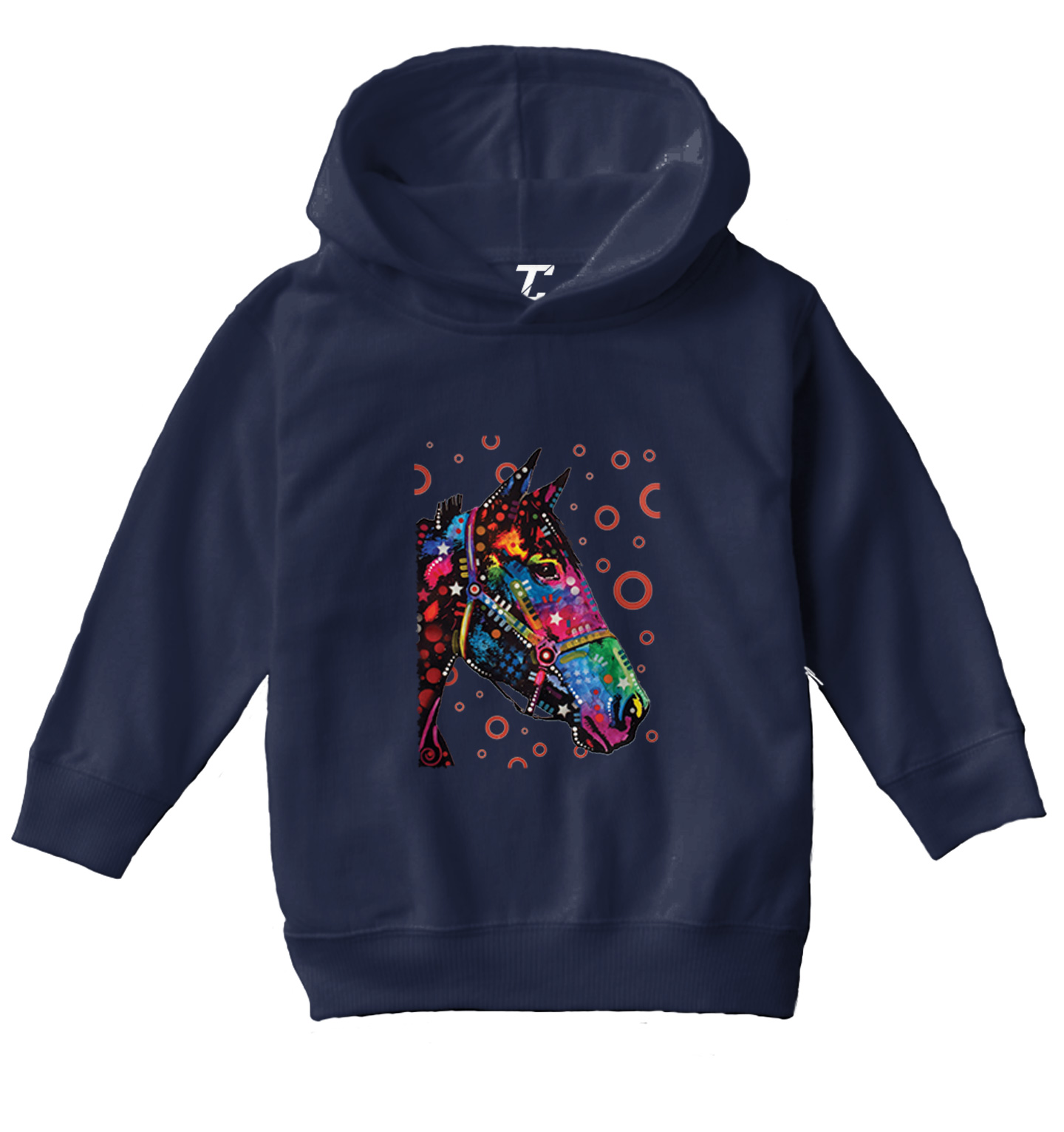 Neon Colored Horse - Equestrian Animal Infant Toddler Toddler/Youth Hoodie - Picture 7 of 12