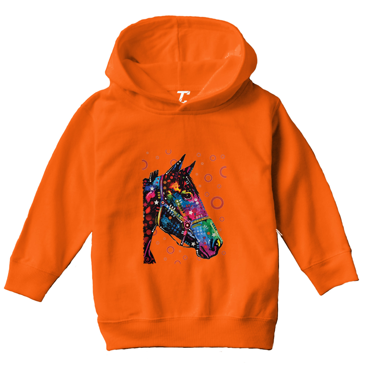 Neon Colored Horse - Equestrian Animal Infant Toddler Toddler/Youth Hoodie - Picture 8 of 12