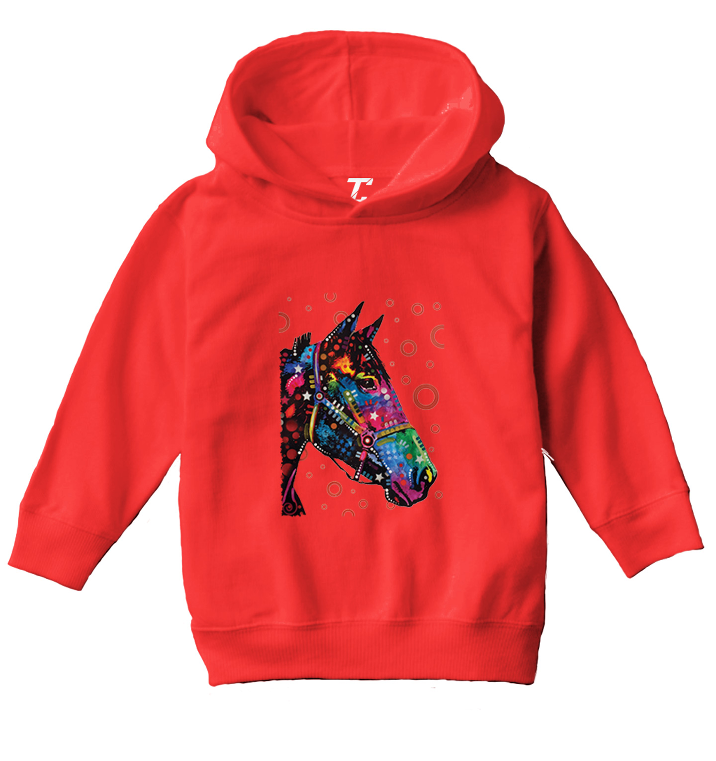 Neon Colored Horse - Equestrian Animal Infant Toddler Toddler/Youth Hoodie - Picture 10 of 12