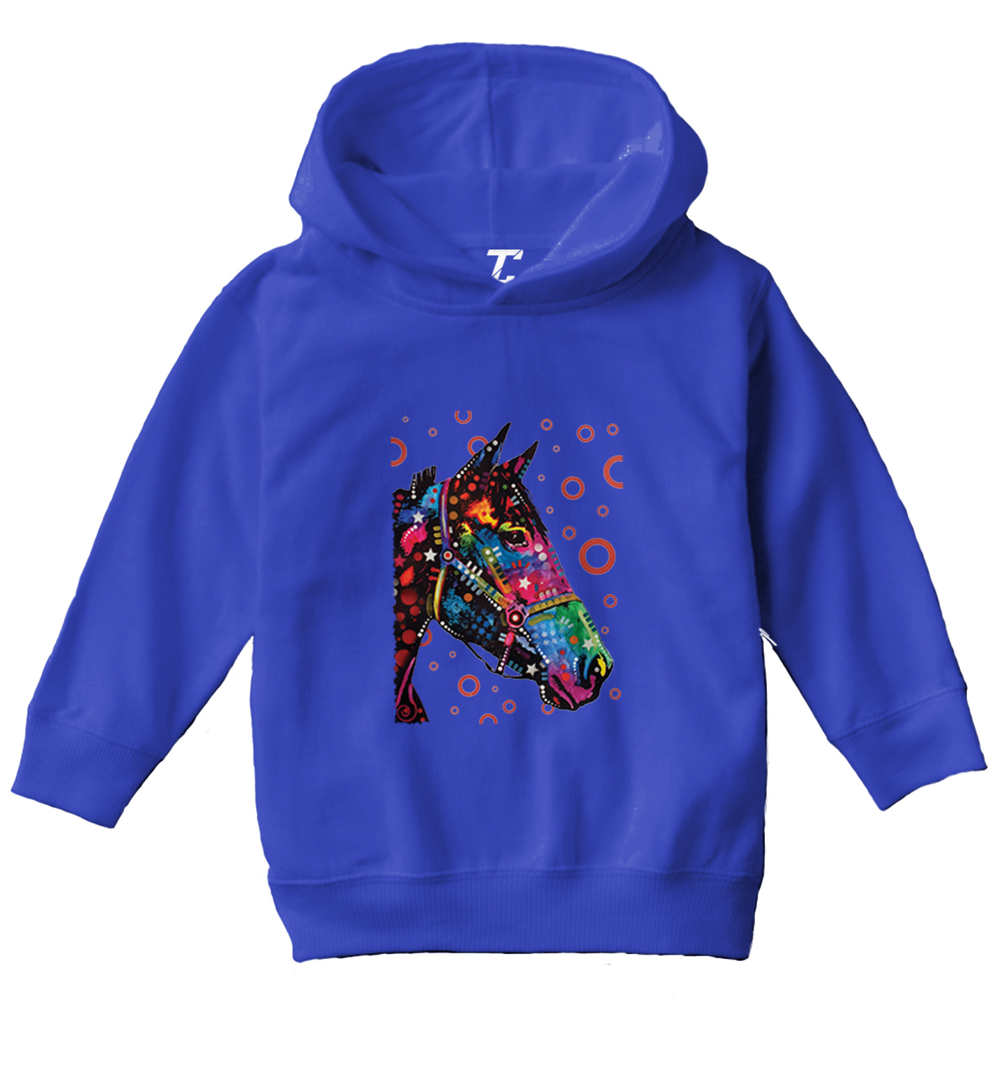 Neon Colored Horse - Equestrian Animal Infant Toddler Toddler/Youth Hoodie - Picture 11 of 12