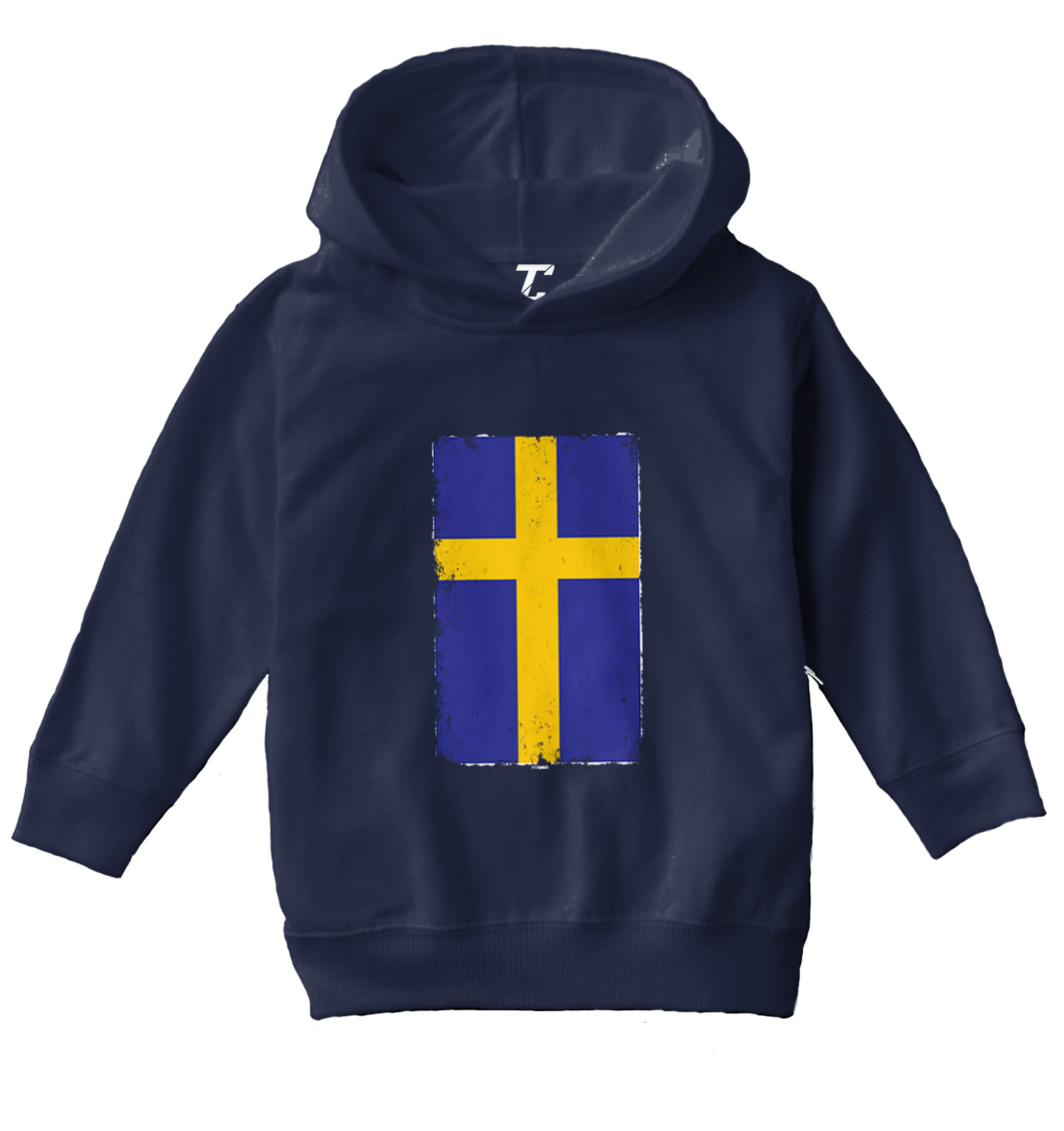Distressed Sweden Flag - Swedish Country Pride Proud Toddler/Youth Hoodie - Picture 7 of 12