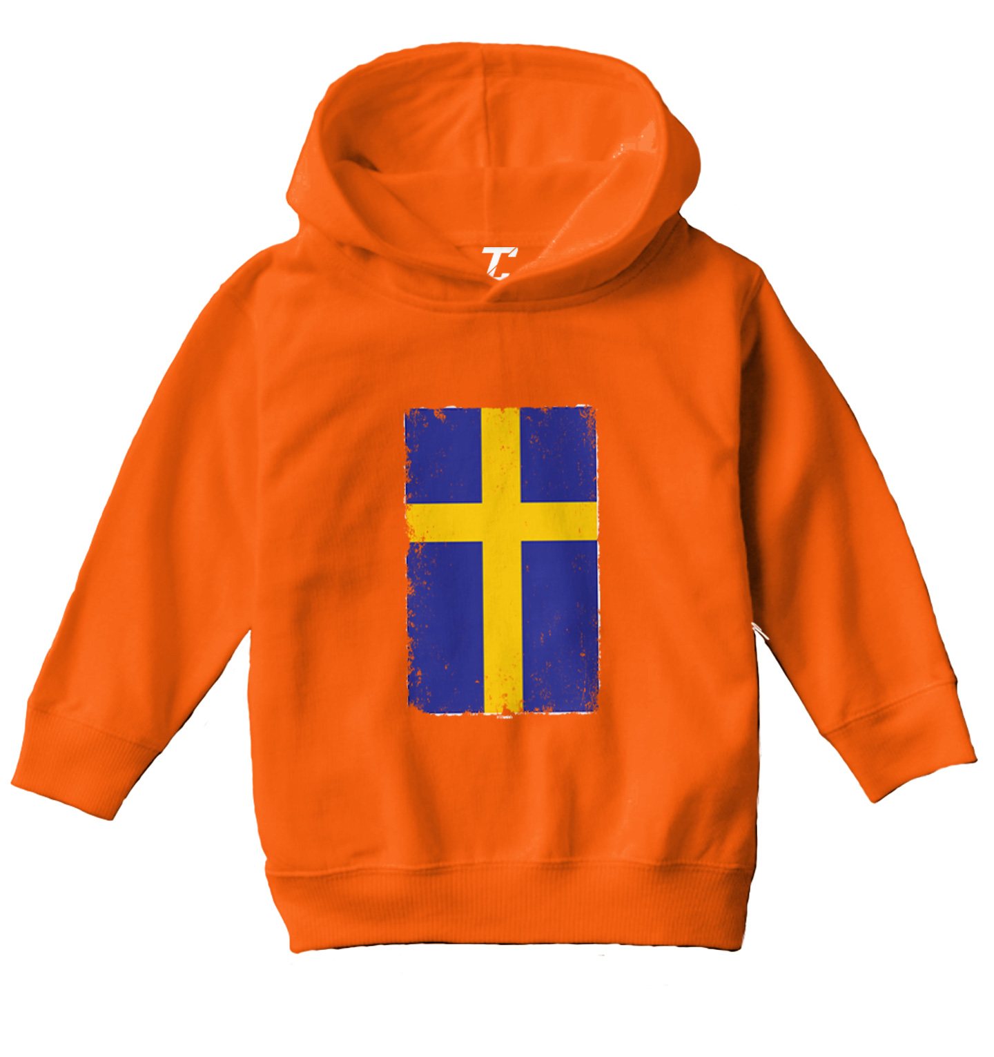 Distressed Sweden Flag - Swedish Country Pride Proud Toddler/Youth Hoodie - Picture 8 of 12