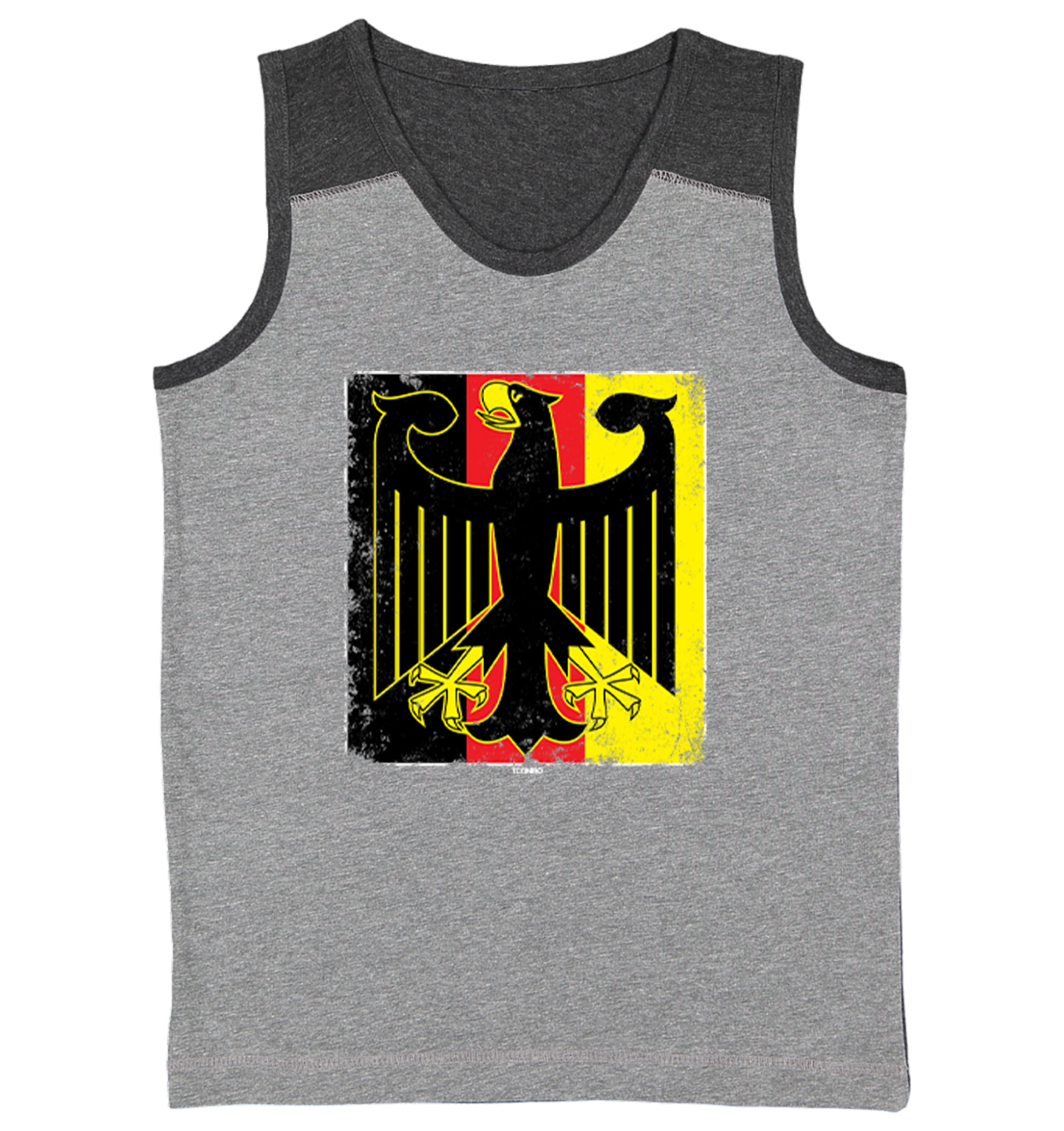 German Eagle - Deutschland Germany Country Symbol Youth Contrast Tank Top - Picture 3 of 7