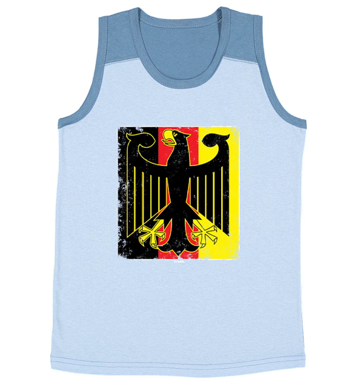 German Eagle - Deutschland Germany Country Symbol Youth Contrast Tank Top - Picture 4 of 7