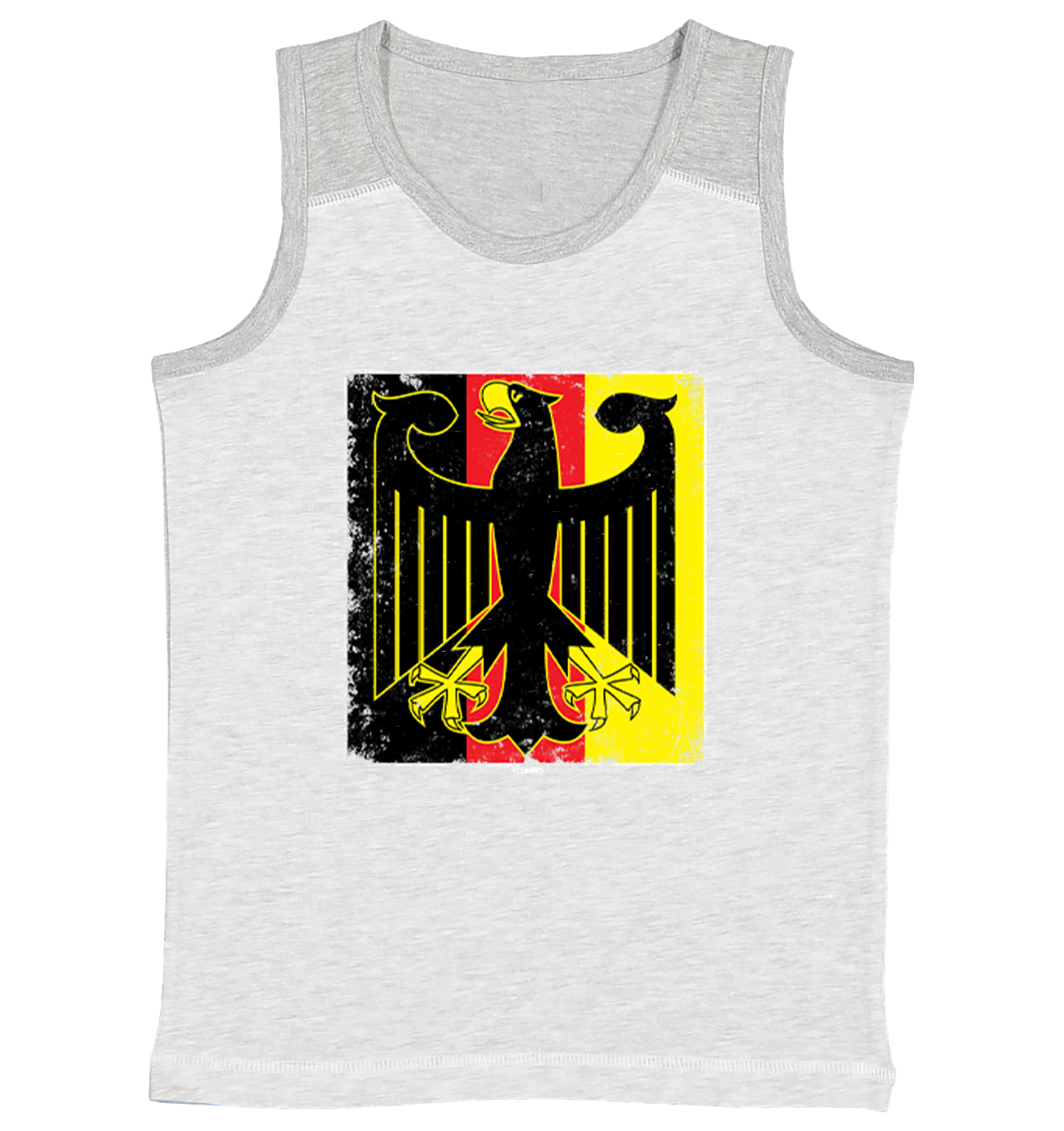 German Eagle - Deutschland Germany Country Symbol Youth Contrast Tank Top - Picture 5 of 7