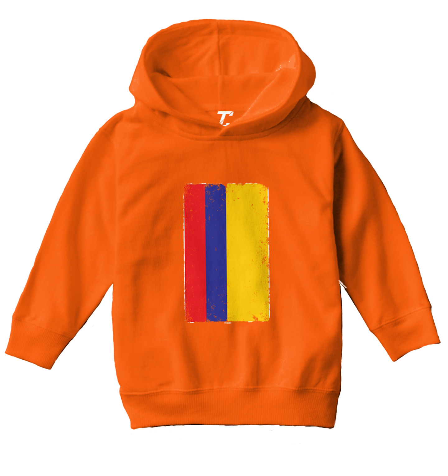 Distressed Colombia Flag - Colombian Country Pride Toddler/Youth Hoodie - Picture 8 of 12