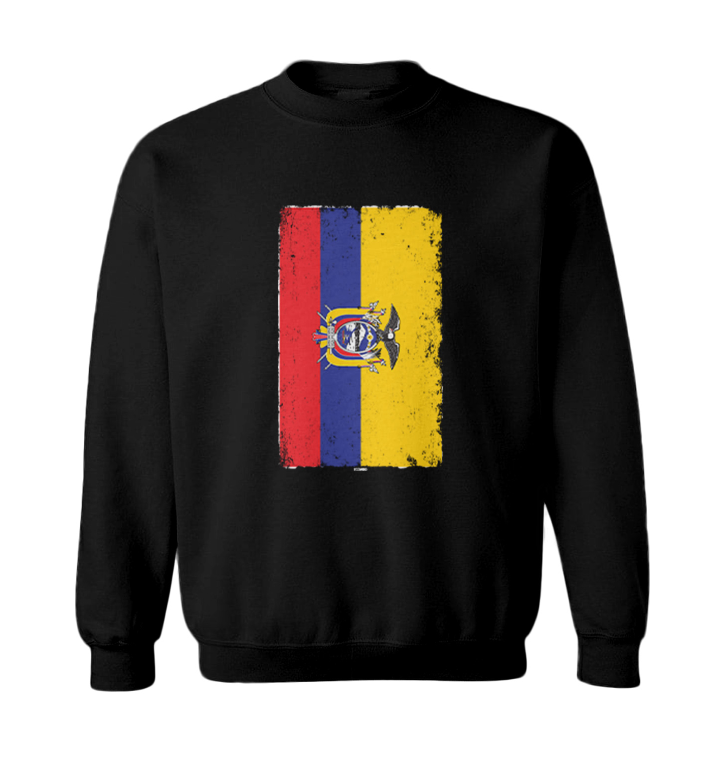Distressed Ecuador Flag - Ecuadorian Country Pride Toddler Crewneck Sweater - Picture 2 of 8